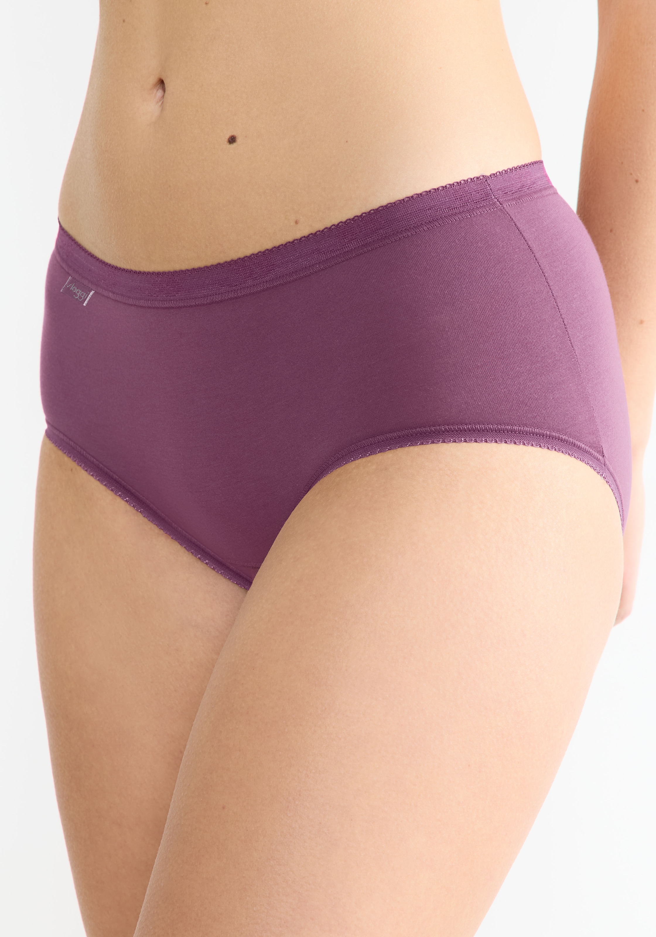 sloggi Midislip »Basic+«, (3er Pack), Baumwollmix, klassischer Stil, mittelhoher Bund, Softnähte