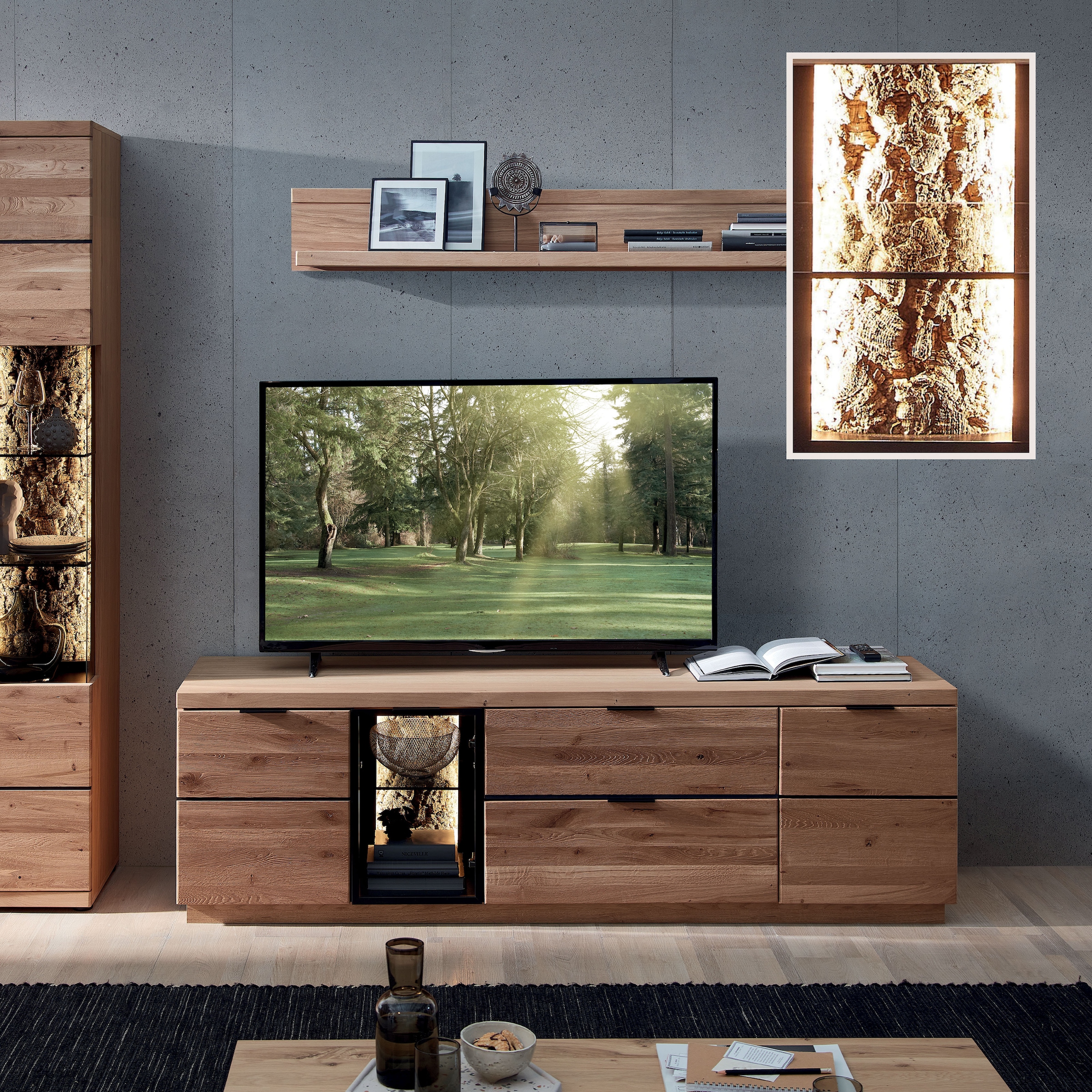 Wohnconcept LED-Leuchtmittel »Donna Profilbeleuchtung 2-er Set 450mm« 2 Stk. Warmweiß Warmweiß, Handschalter und dimmbarer Trafoeinheit