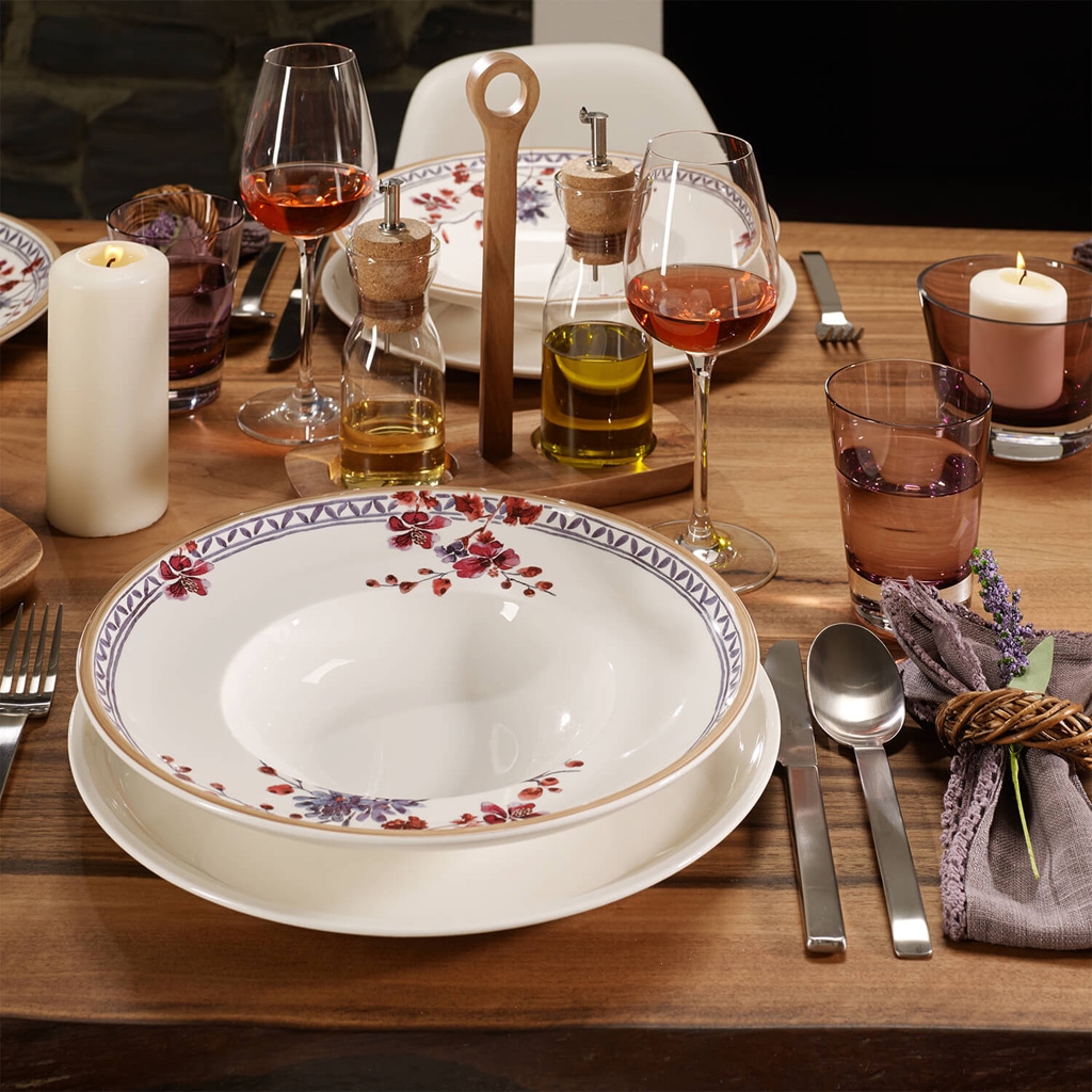 Villeroy & Boch Geschirr-Set »Tafelservice Artesano Provençal Lavendel 12 tlg. 6er Set bunt«