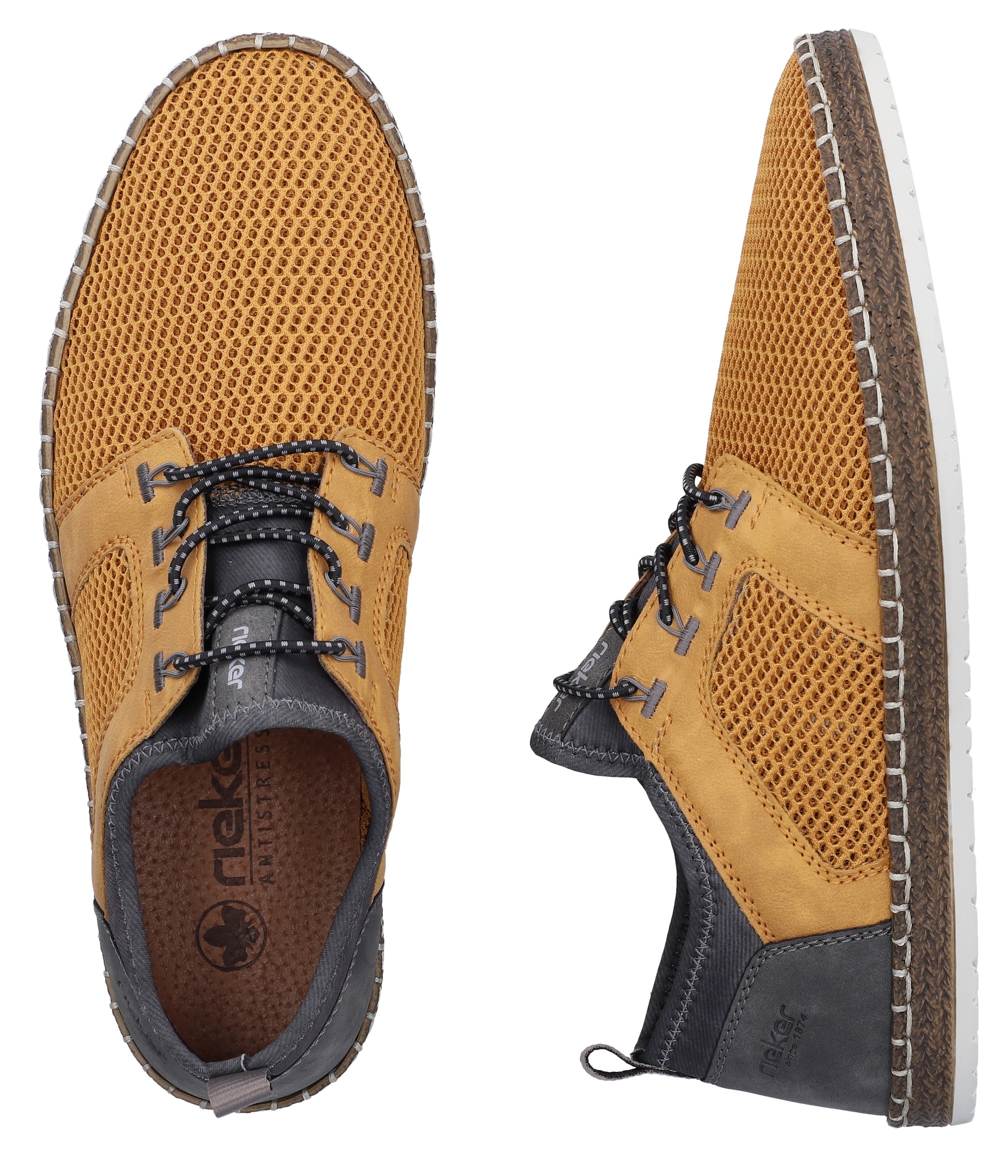 Rieker Slip-On Sneaker  Schlupfschuh, Slipper, Freizeitschuh, elastischer Einstieg, Gummizug