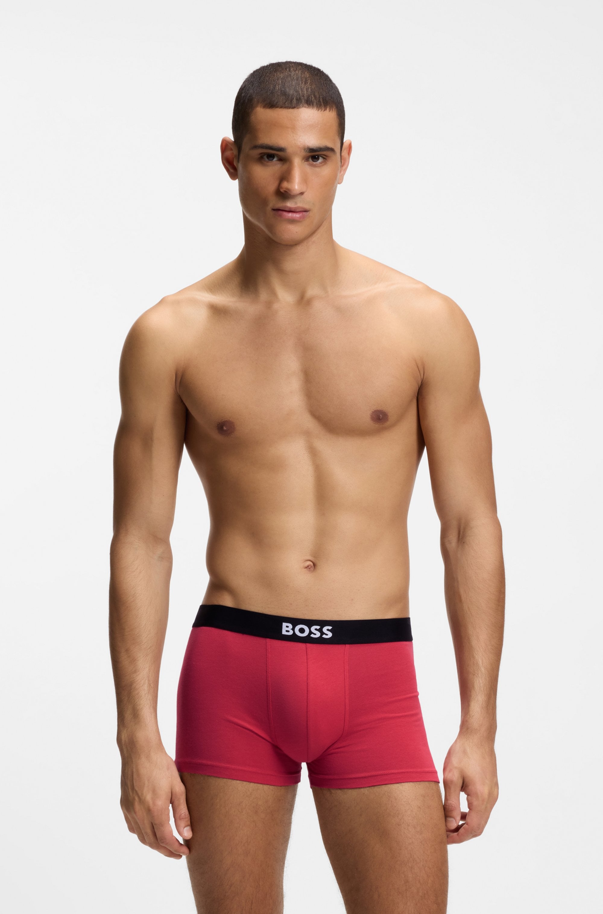BOSS Trunk »3P Trunk BOSS ONE« mit unifarbenen Bund