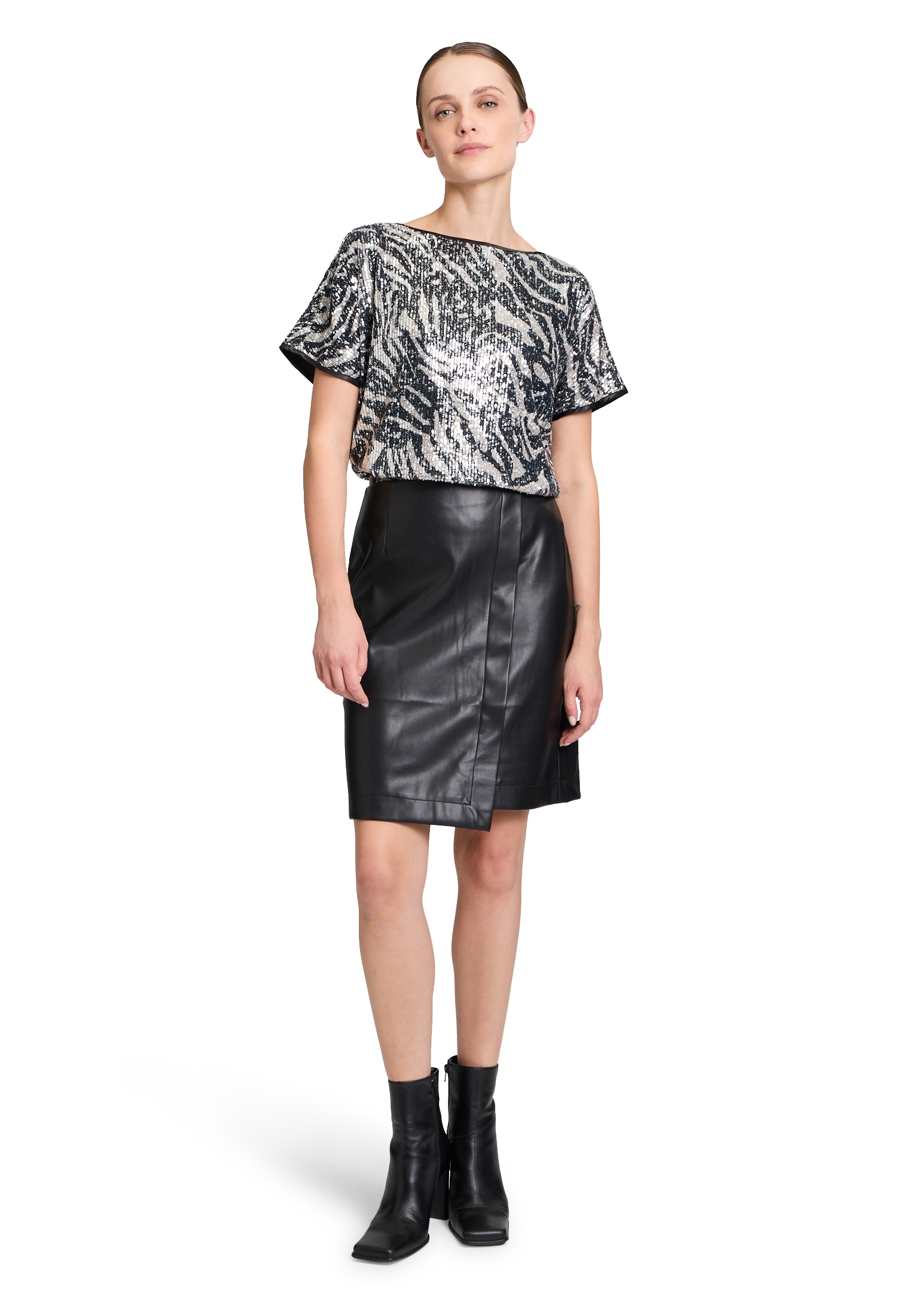 Betty&Co Schlupfbluse »Schlupfbluse mit Pailletten«