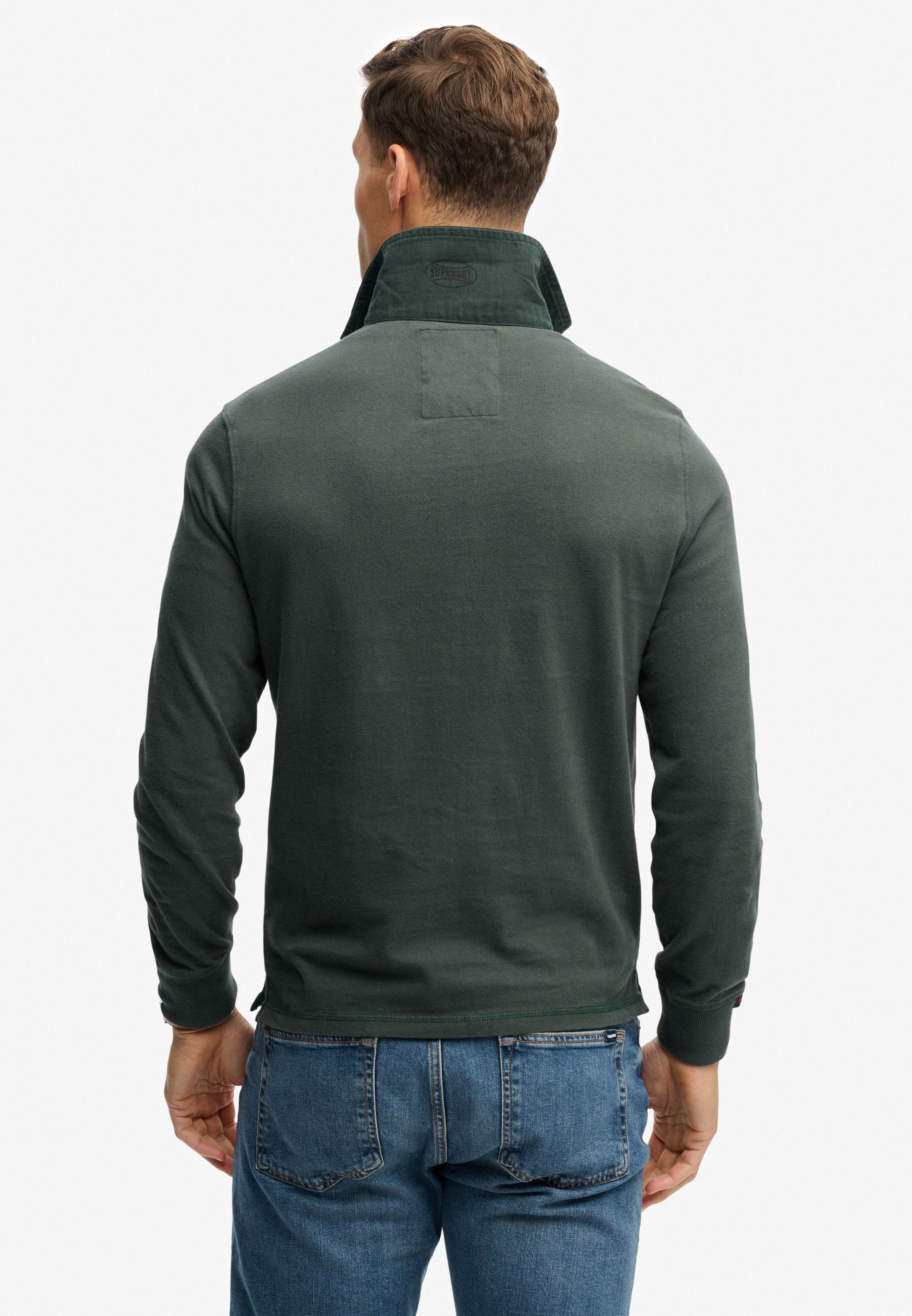 Superdry Langarmshirt »VINTAGE ATHLETIC RUGBY« Baumwolle, relaxed fit