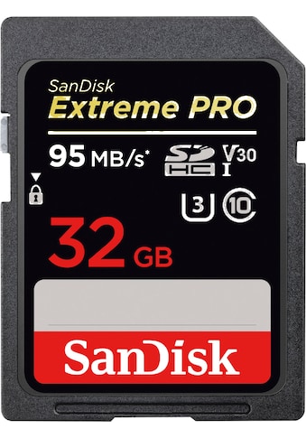 Sandisk Speicherkarte »SDHC Extreme Pro 32GB, Video Speed Class V30, UHS Sp. Cl. U3,... kaufen
