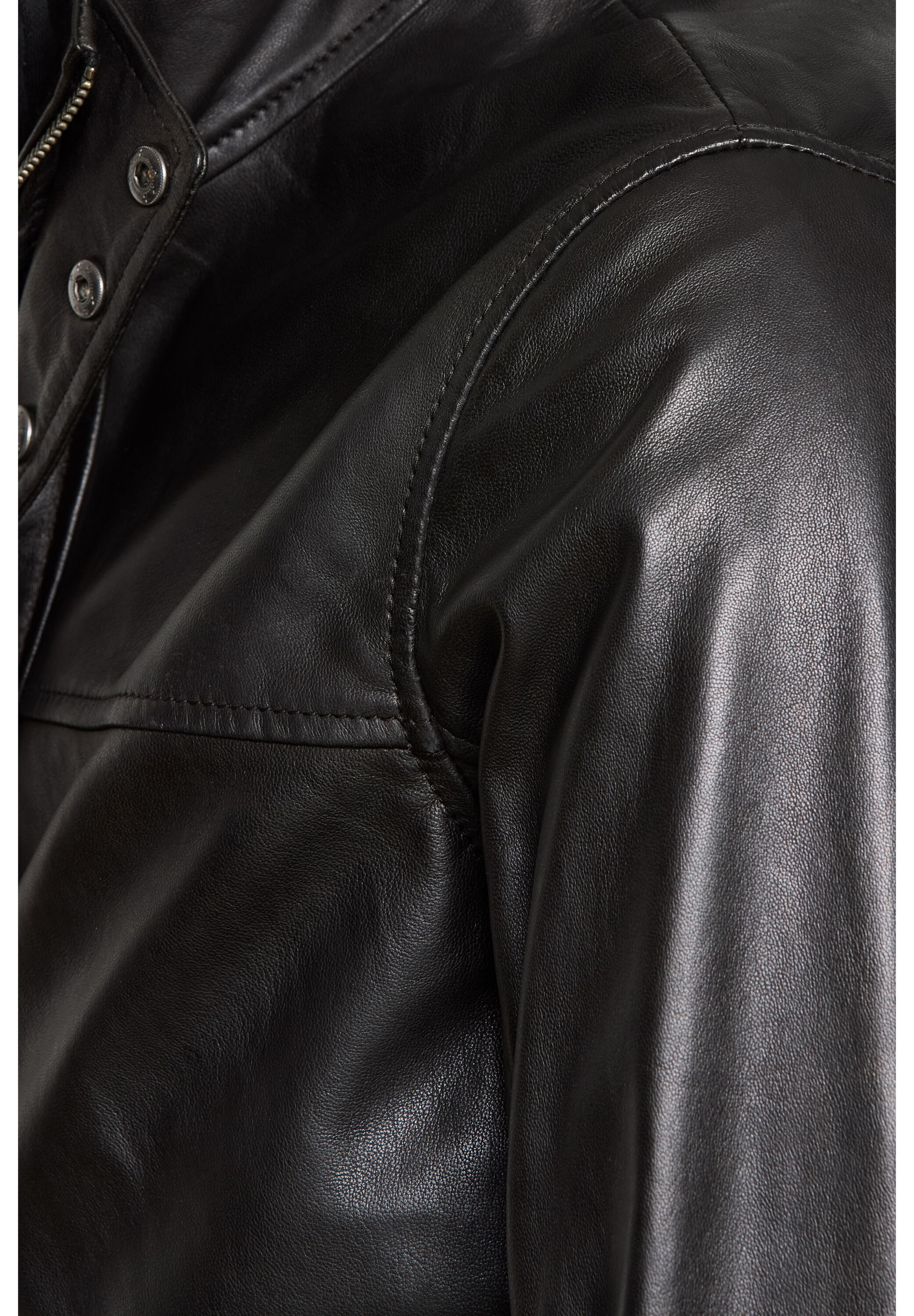 bugatti Lederjacke »BUAGOSTINO« ohne Kapuze aus weichem Leder