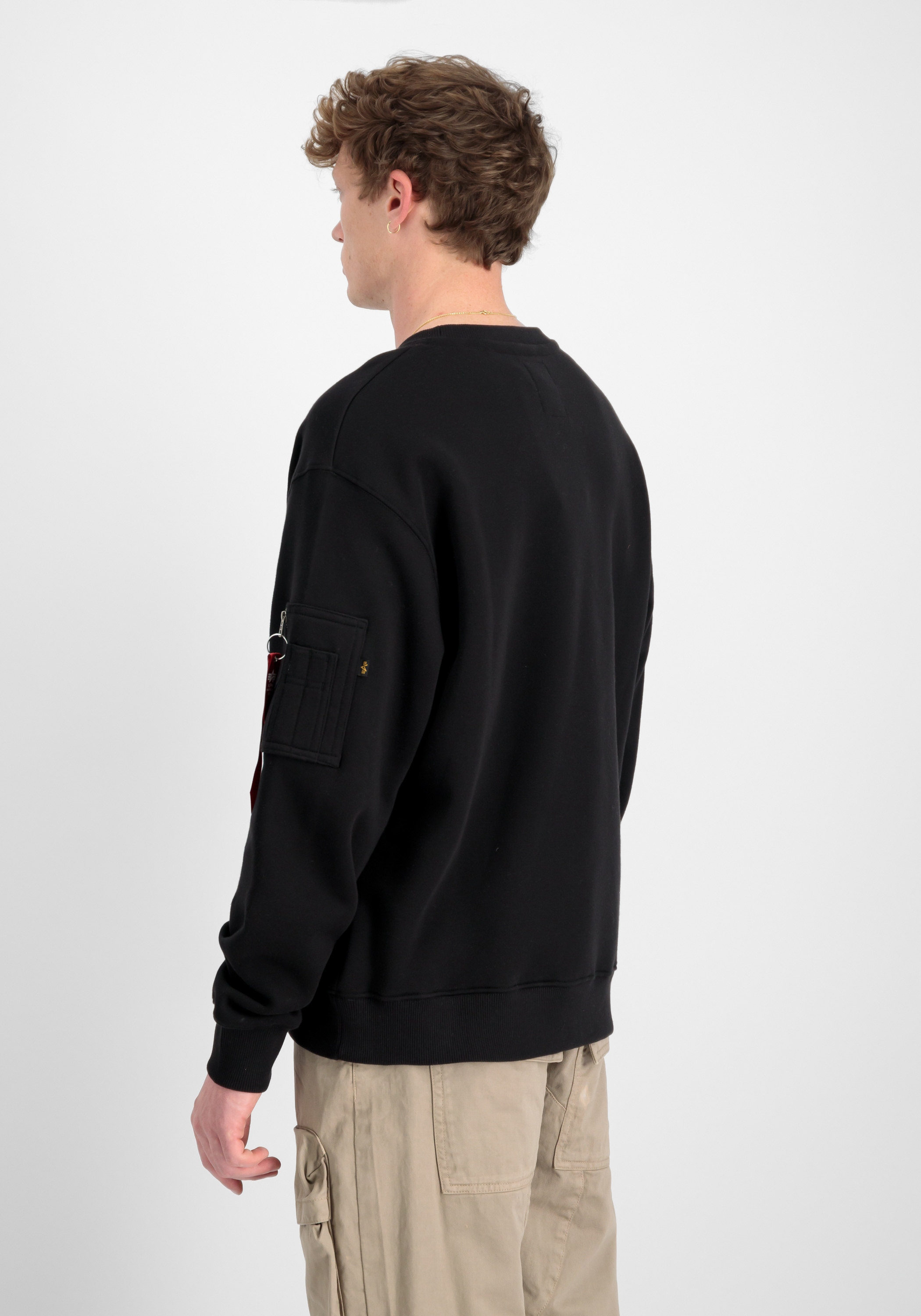 Alpha Industries Sweater »Alpha Industries Men - Sweatshirts Satin Logo Sweater«