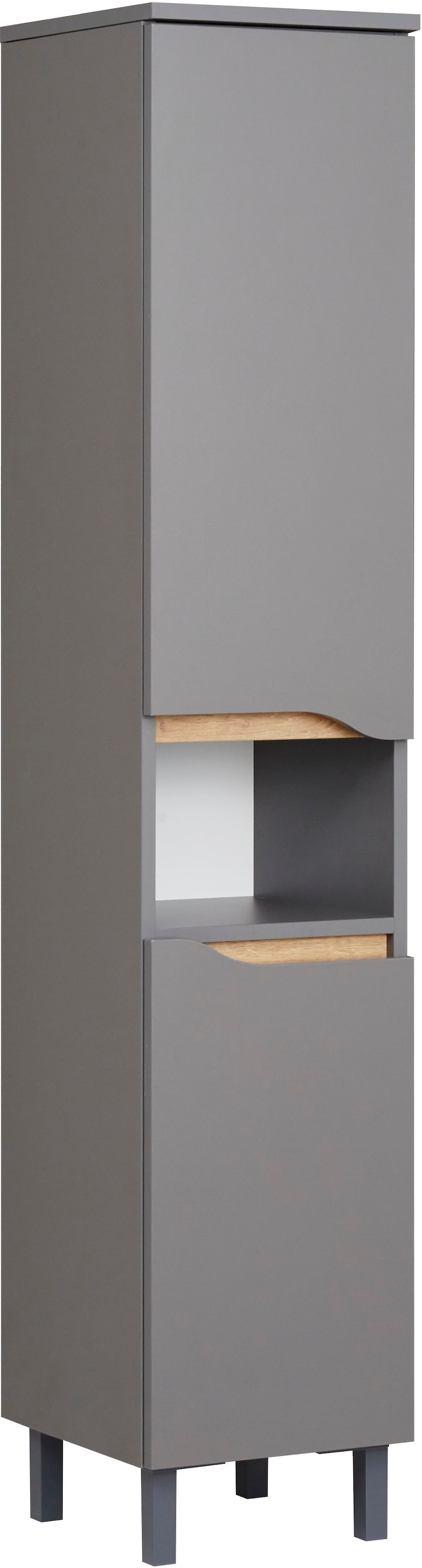 Saphir Badmöbel-Set »Quickset 3-teilig, Waschbeckenunterschrank mit LED-Spiegel« 3 Stk. tlg.