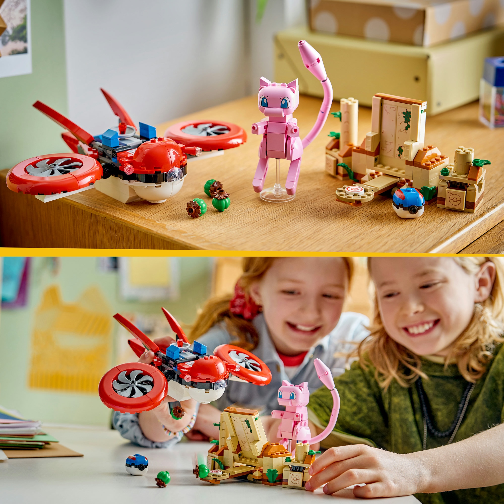 LEGO® Konstruktionsspielsteine »SMART Play™  Drohnensuche nach einem Mysteriösen Mew (72161)« LEGO Pokémon; Mit SMART Brick kombatibel (nicht enthalten)