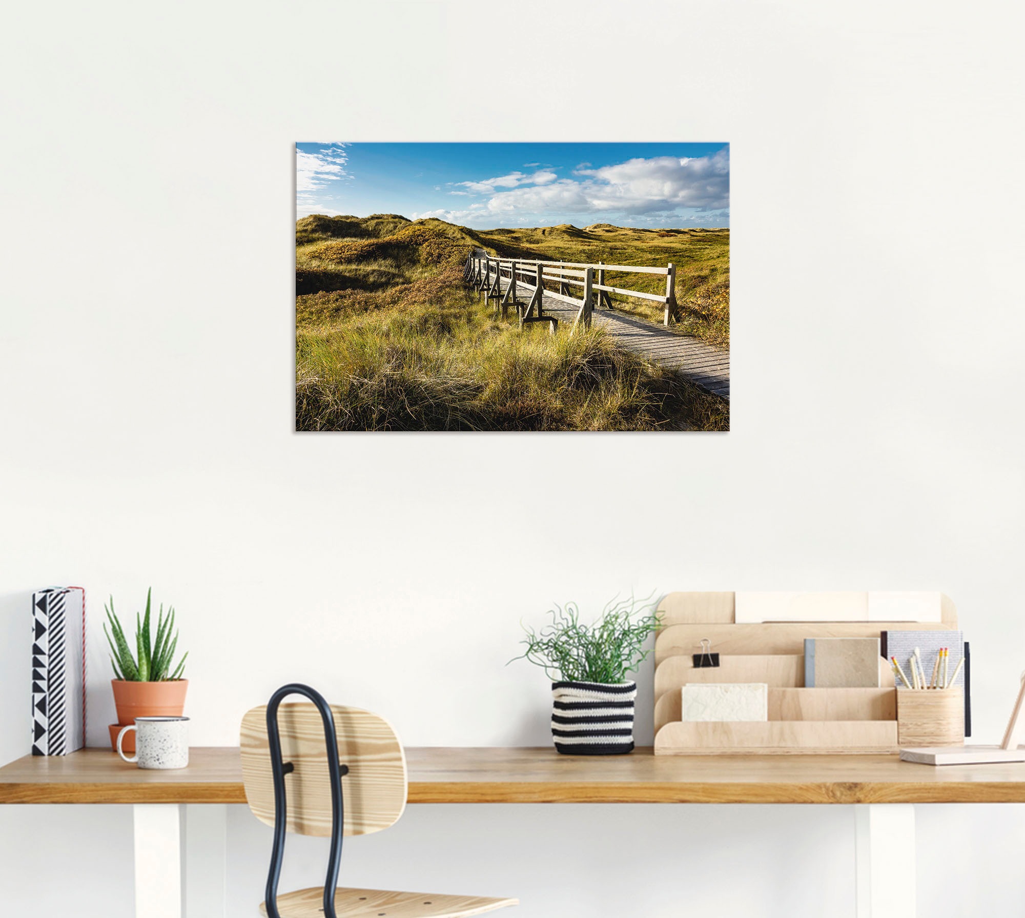 Artland Wandbild »Landschaft in den Dünen Insel Amrum«, Küste, (1 St.), als Alubild, Outdoorbild in verschied. Größen