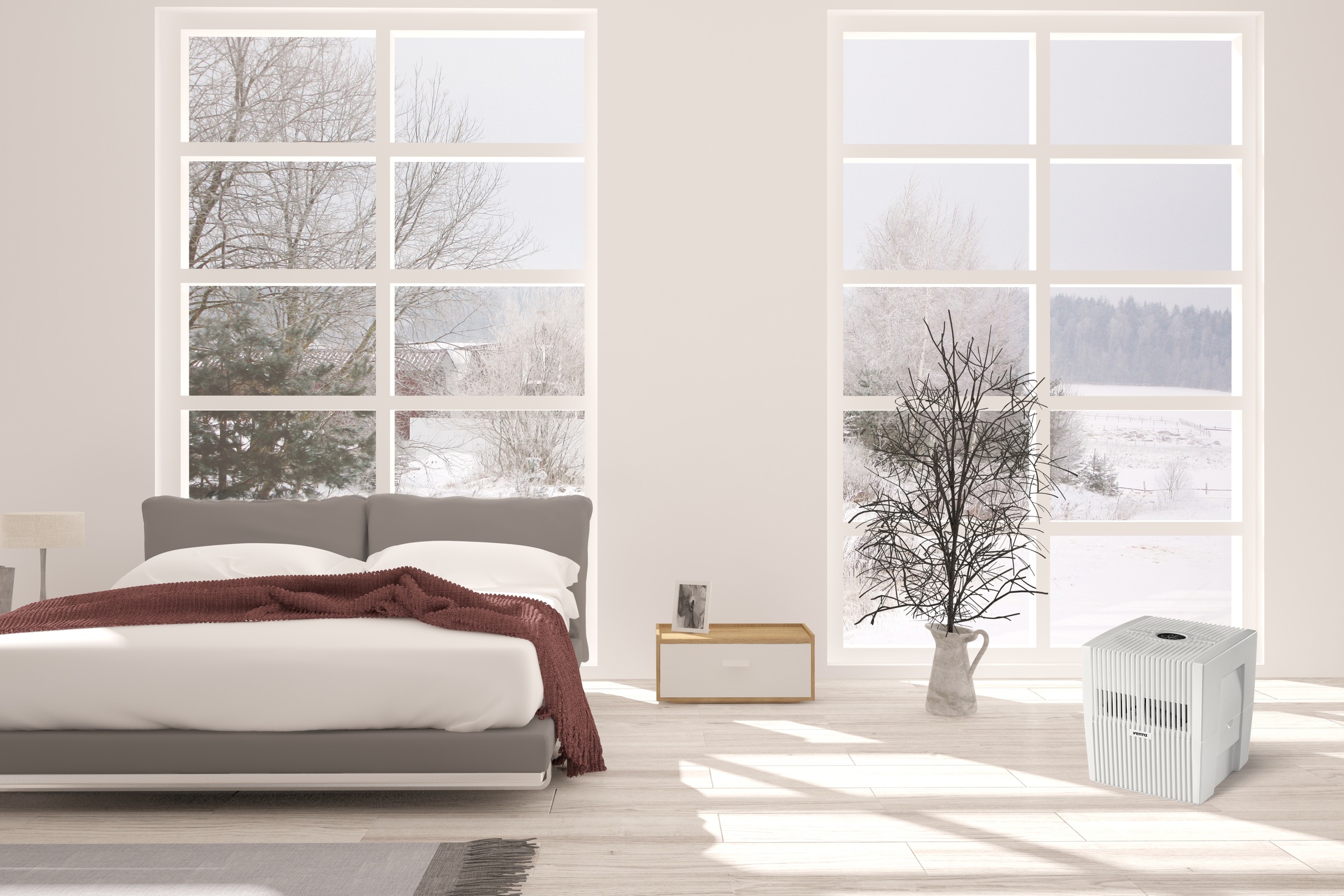 Venta Luftbefeuchter »Comfort Plus LW25 weiß«, 5 l Wassertank, ohne Filtermatten, 7L Wasserwanne, für Räume bis 45 m²