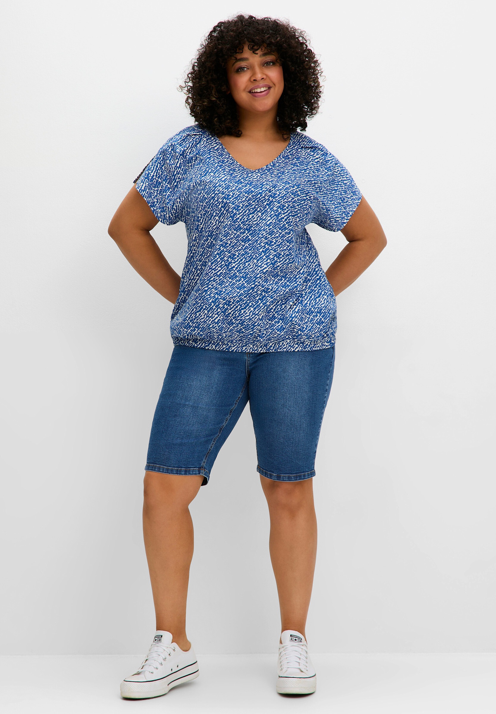 Sheego Jeansbermudas »Jeansbermudas Jeansbermudas im Curvy-Schnitt SUSANNE« im Curvy-Schnitt SUSANNE