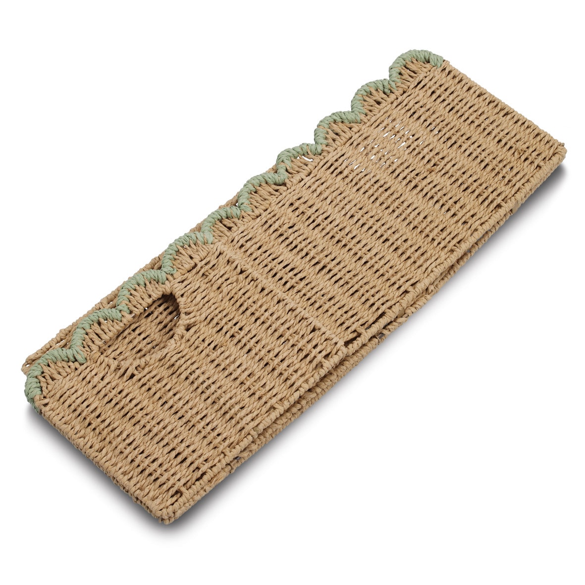 Zeller Present Aufbewahrungskorb »Aufbewahrungskorb, mint« ca. 38x25x22 cm, faltbar, Papiergeflecht