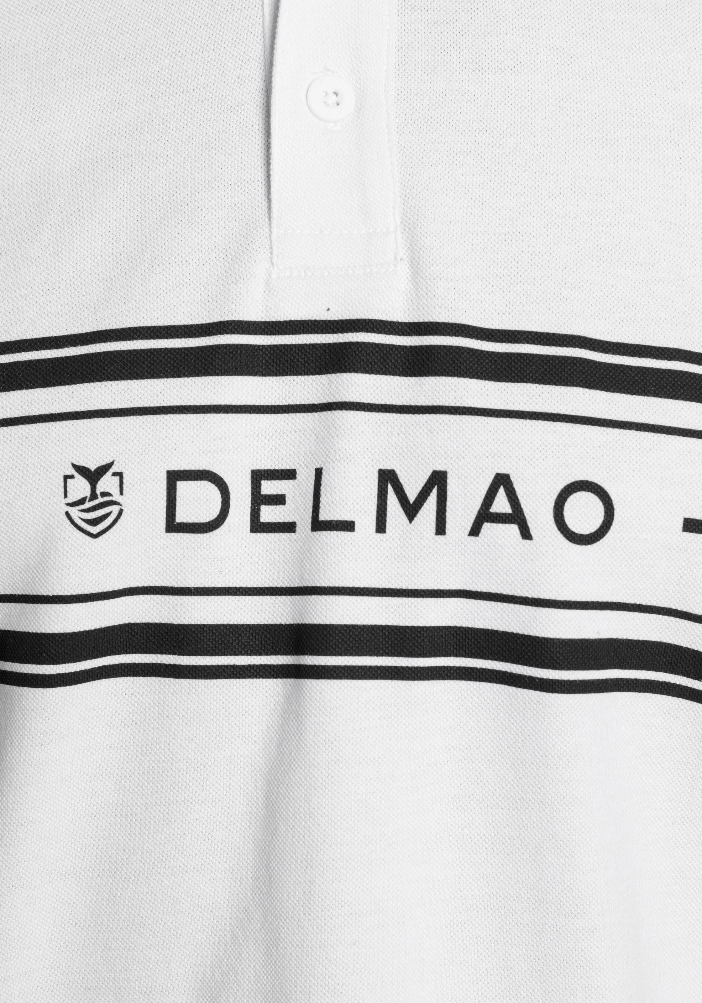 DELMAO Poloshirt, mit Print