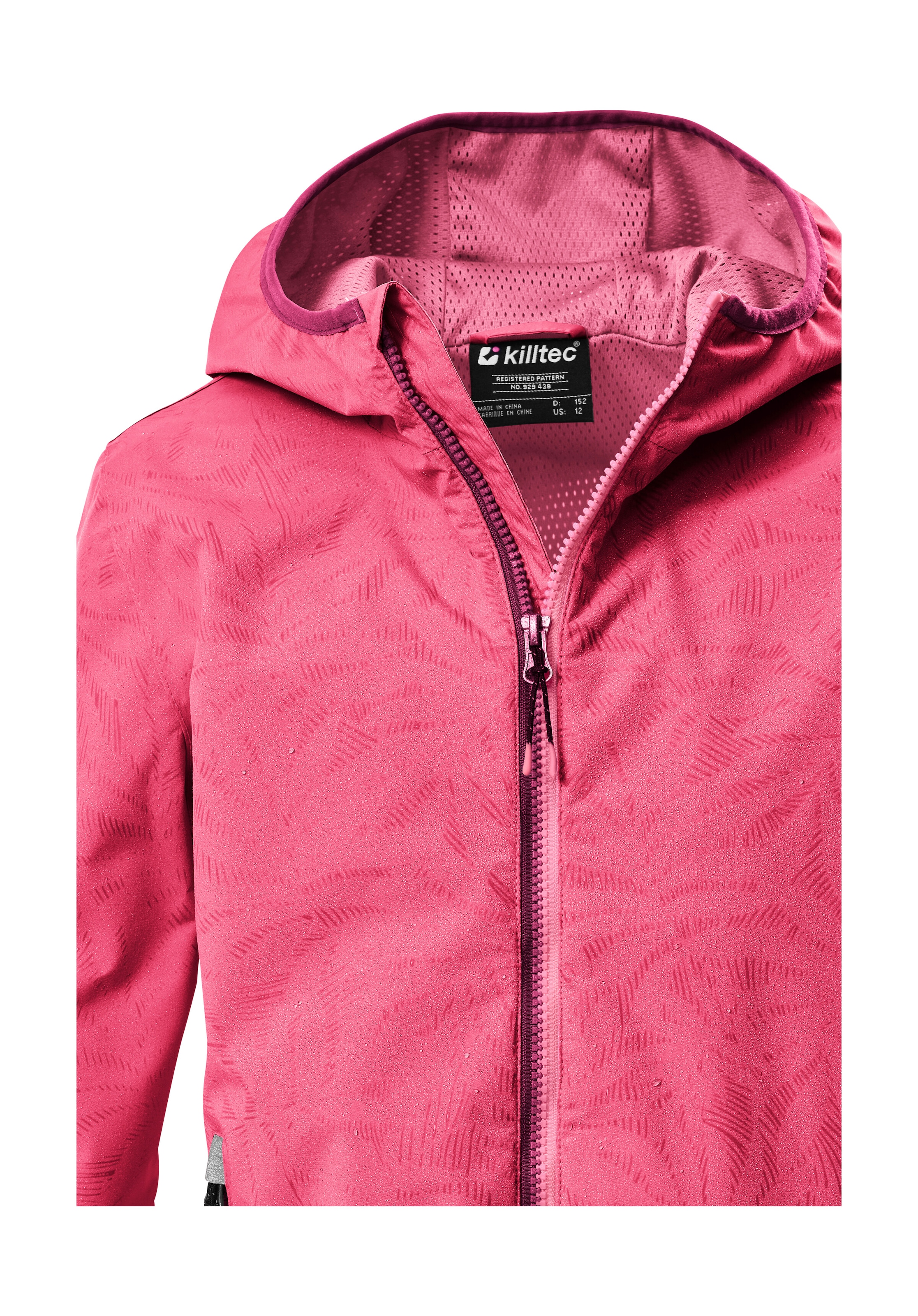 Killtec Funktionsjacke »KOS 156 GRLS JCKT« Wind- und wasserdichte Mädchenjacke mit Magic Print