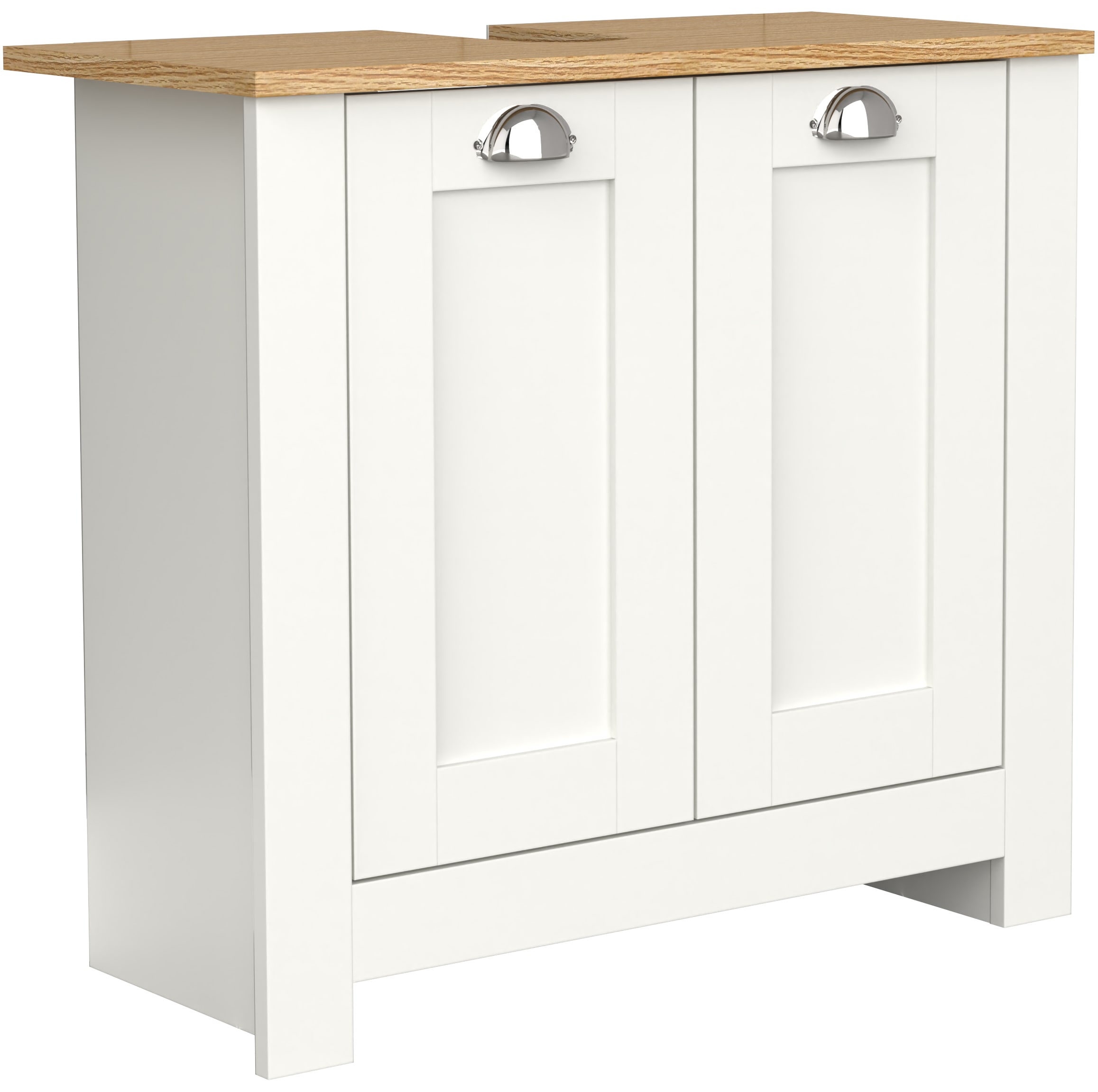 VCM Waschbeckenschrank »Holz Badmöbel Badunterschrank Schrank Balusa M« 1 Stk. tlg.