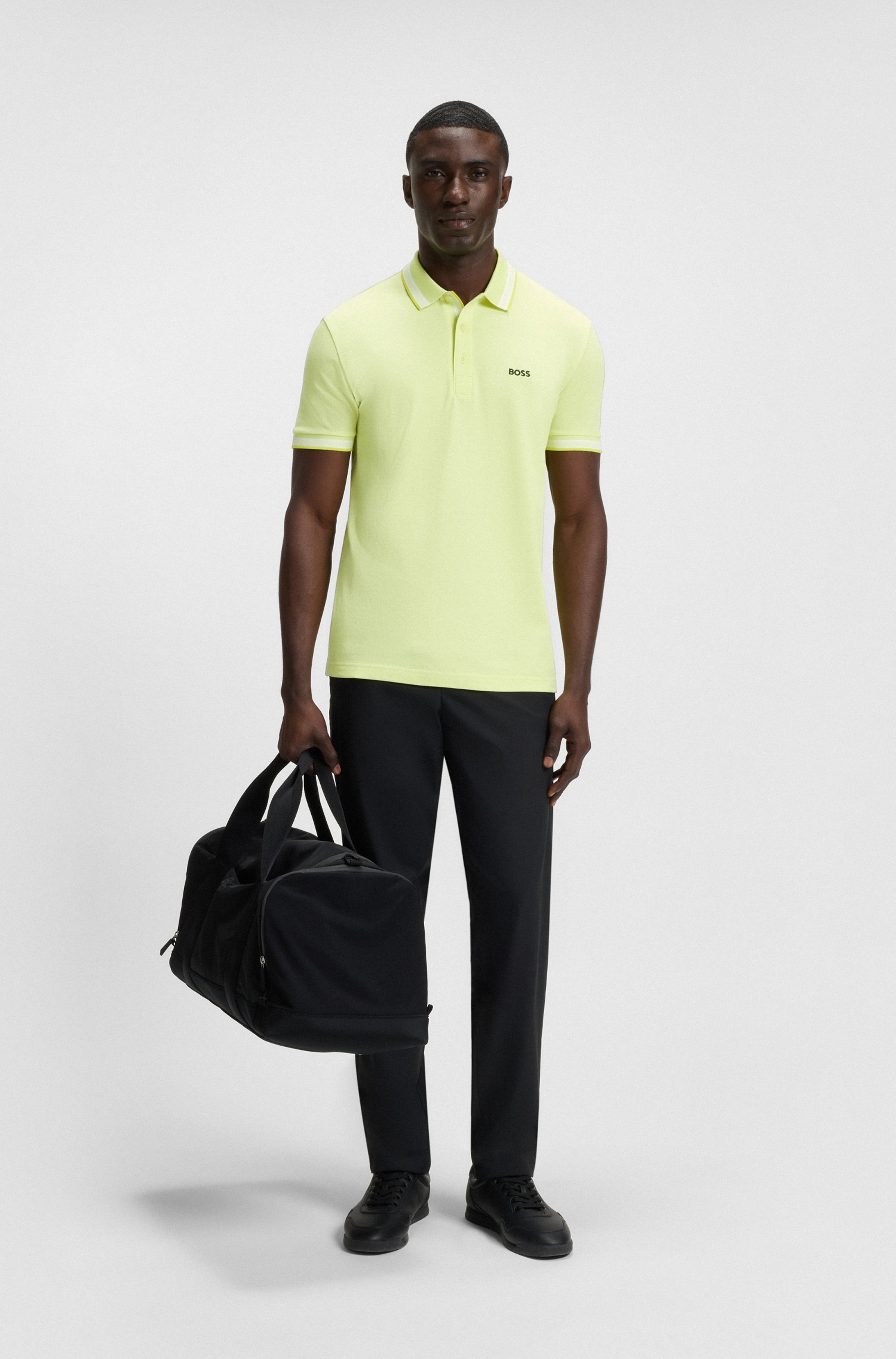BOSS GREEN Poloshirt »Paddy«, mit kontrastfarbenen Streifen am Kragen