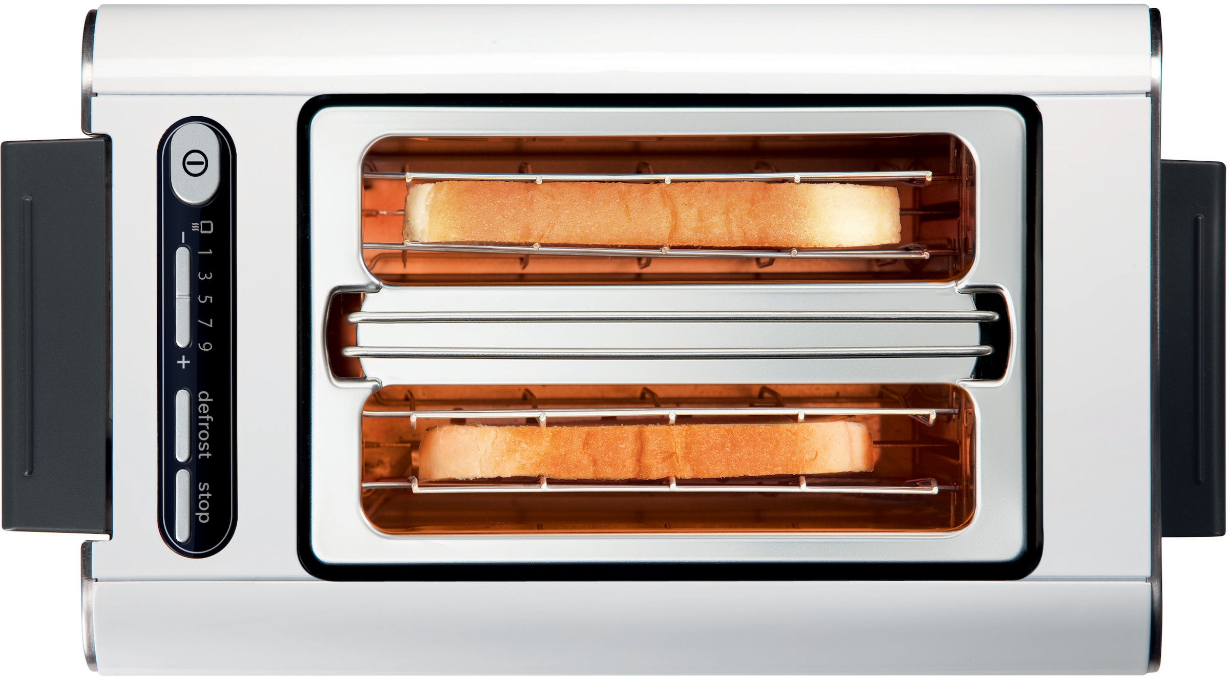 BOSCH Toaster »Styline TAT8611N, integrierter Brötchenaufsatz, Liftfunktion,«, 860 W, Auftaufunktion, Abschaltautomatik, Brotzentrierung, Edelstahl/weiß