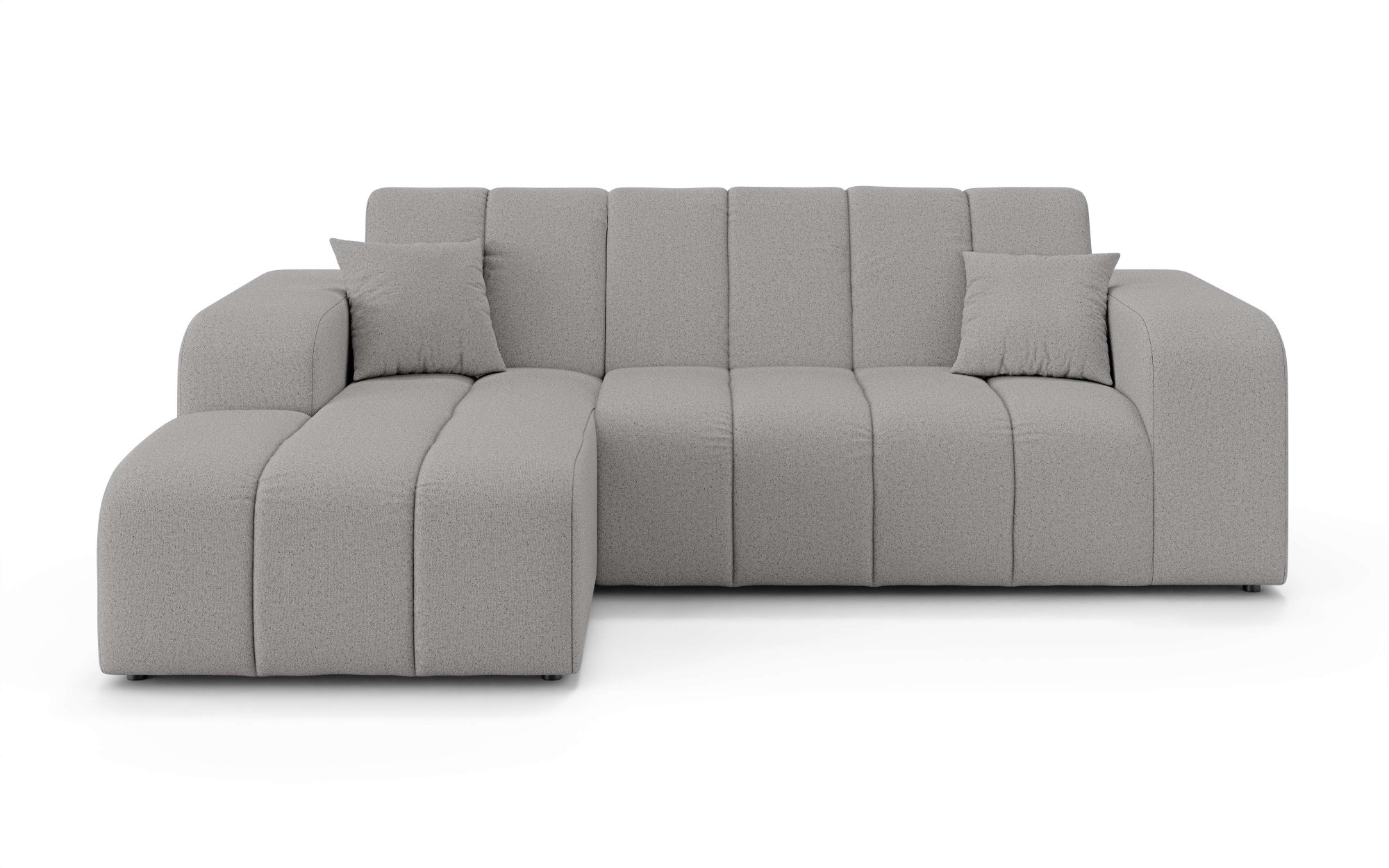 INOSIGN Ecksofa »CASSY L-Form, Schlafsofa mit Bettkasten, Maße B/T/H: 245/165/88 cm«, mit 2 Rückenkissen, Recamiere rechts oder links bestellbar