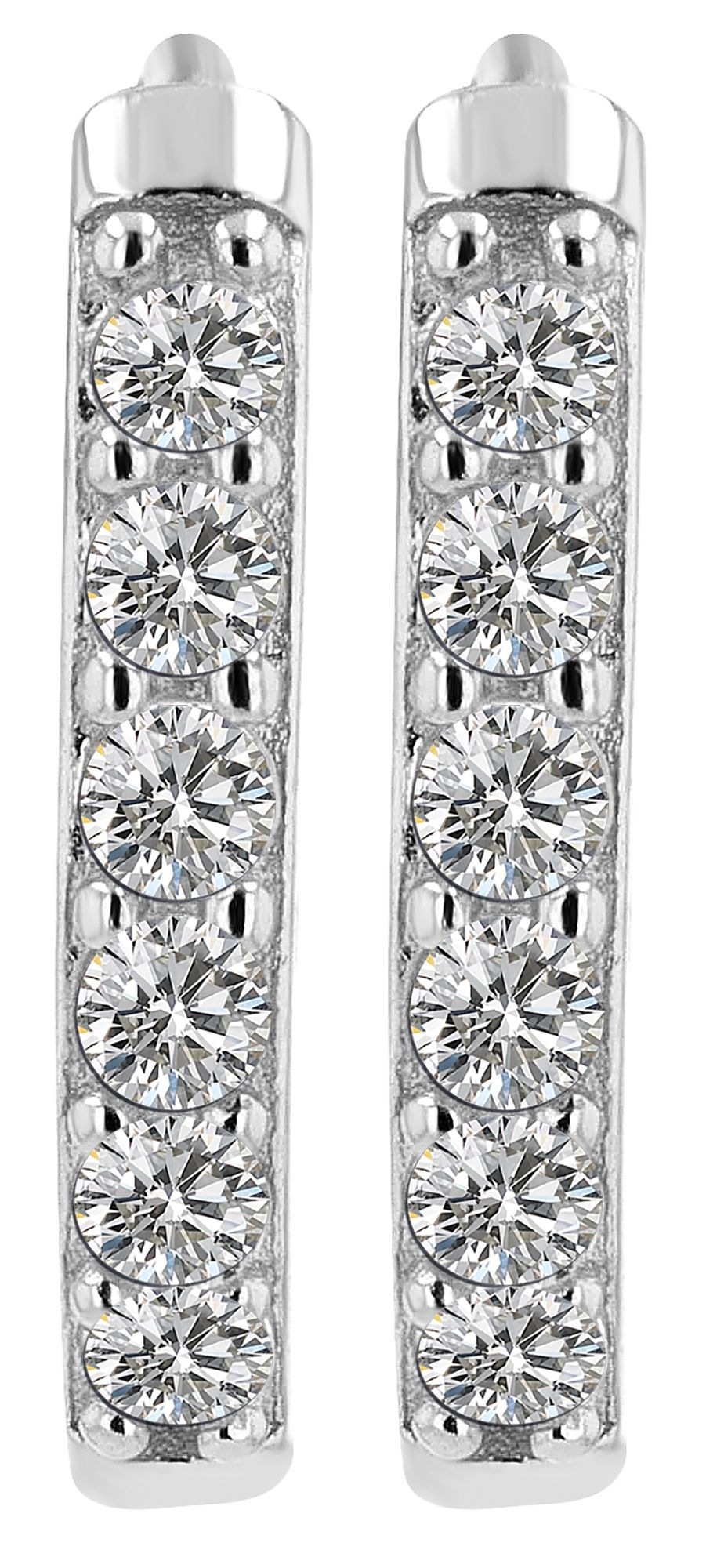 Adelia´s Paar Creolen »Damen Ohrringe ¿ Klappcreole aus 925 Silber«