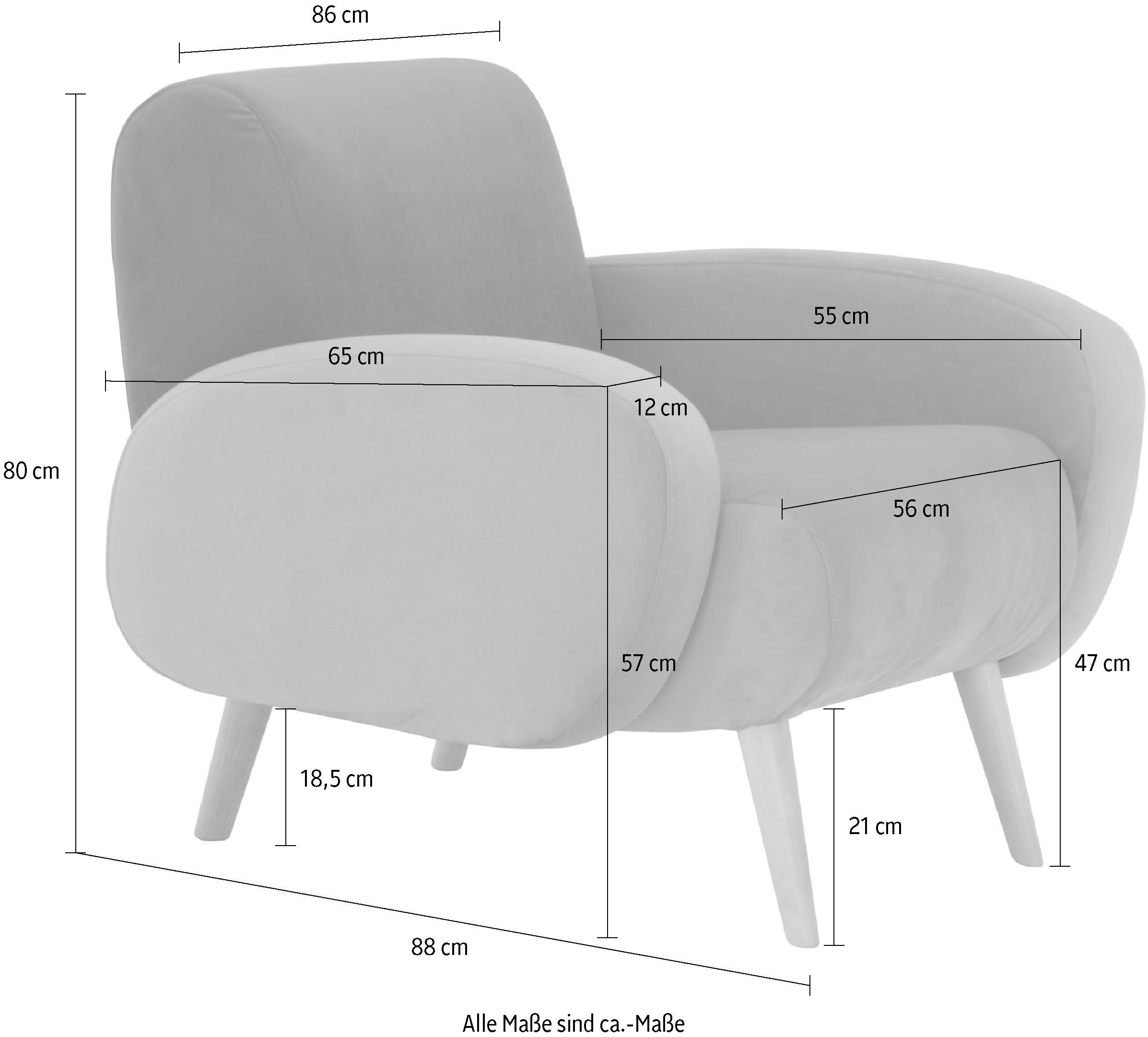 Home affaire Sessel »Tox« in außergewöhnlicher stylischer Optik