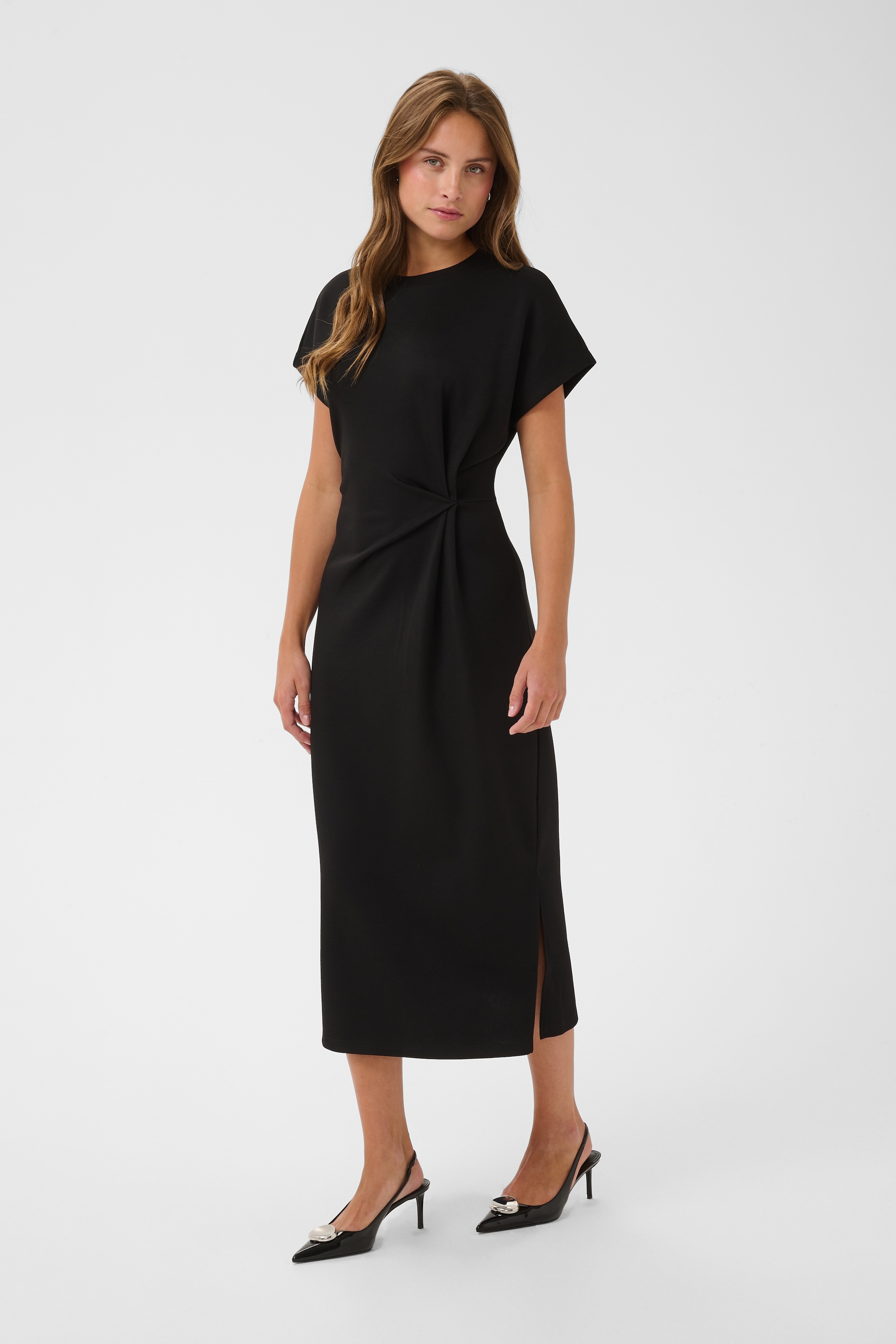 Saint Tropez Midikleid »TheoSZ Dress« Materialmix, Fitted
