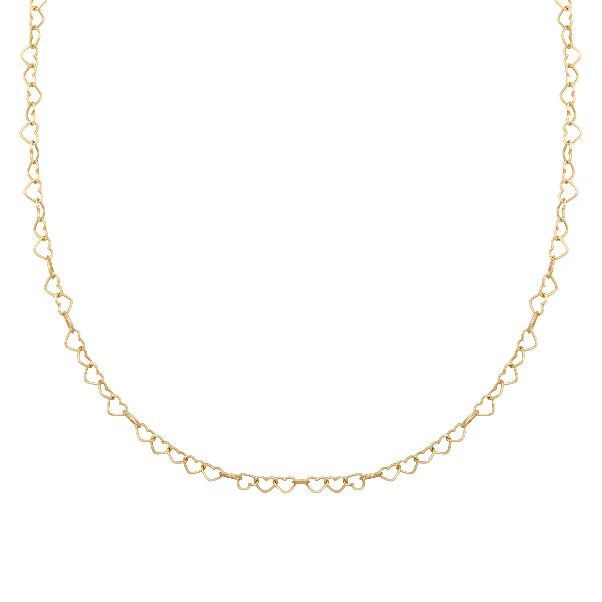 CAÏ Herzkette »925 Silber vergoldet Herzchenkette Choker«, Collier