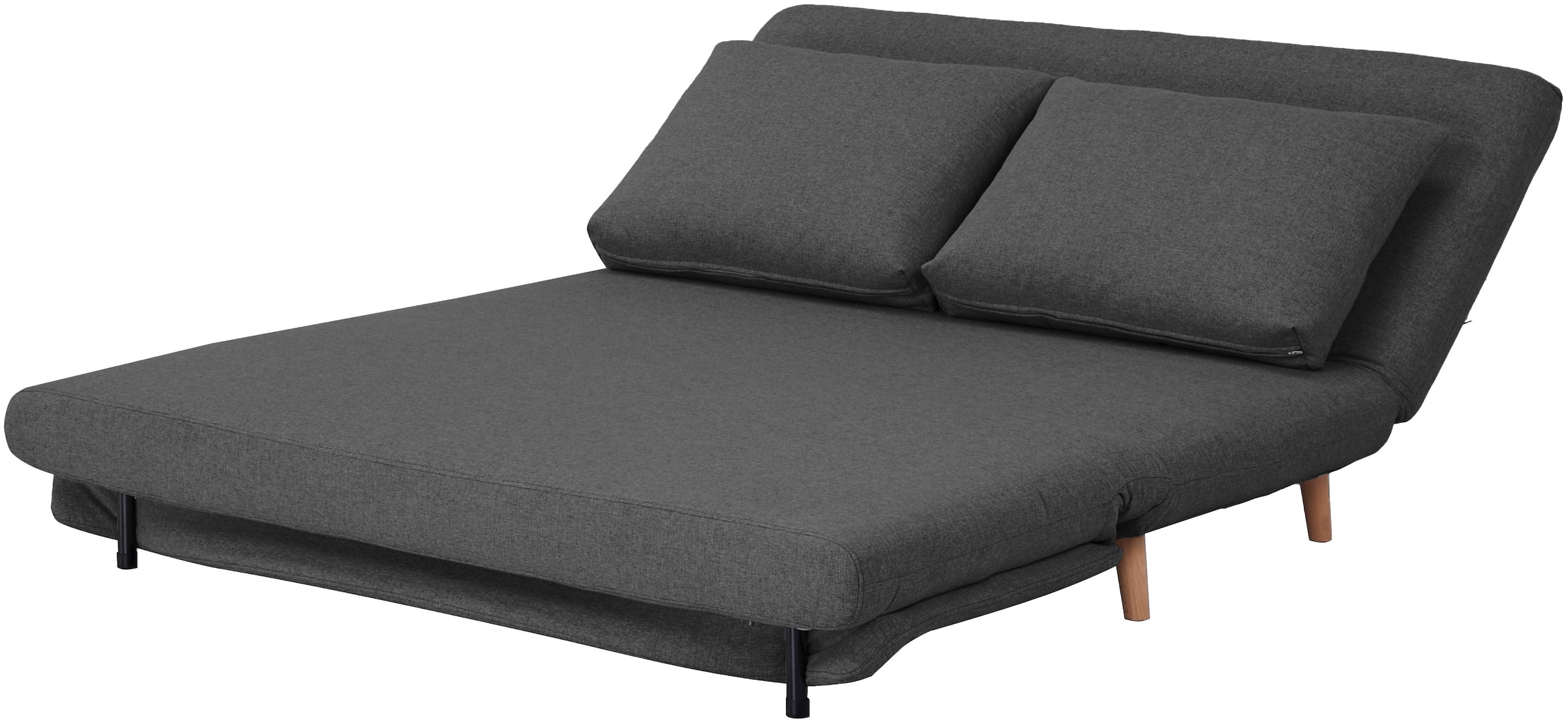 Home affaire 2-Sitzer »AINSLEY 140 cm - verstellbare Rückenlehne« wandelbar zum Gästebett, Relaxsofa, Webstoff u. Cord-Bezug
