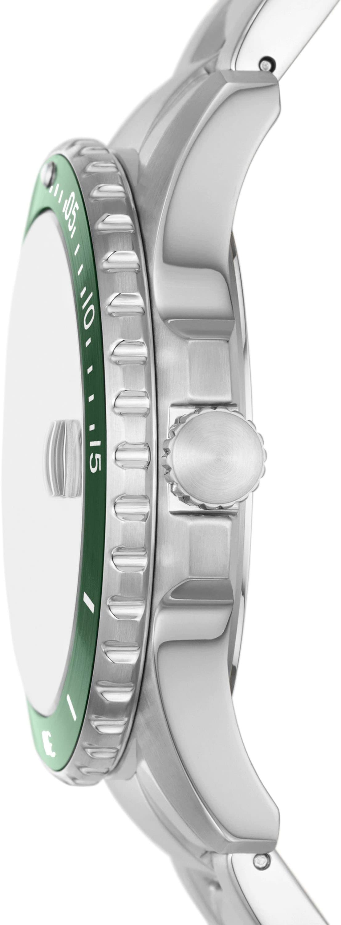 Fossil Quarzuhr »FOSSIL BLUE«, Armbanduhr, Herrenuhr, Datum, Edelstahlarmband, bis 10 bar wasserdicht