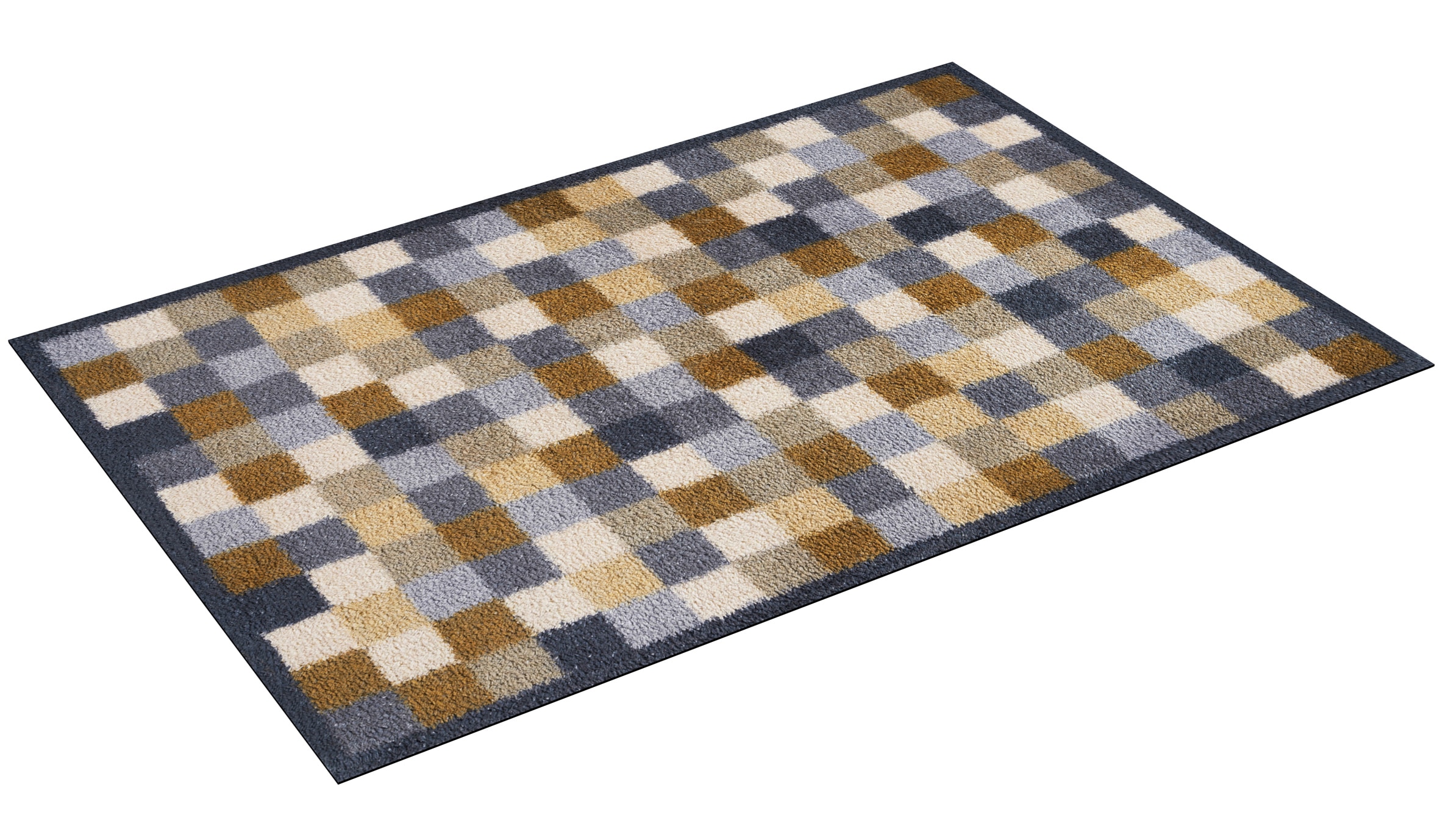 Turtle Mat Fußmatte »und Läufer Neutral Squares« rechteckig 9 mm Höhe