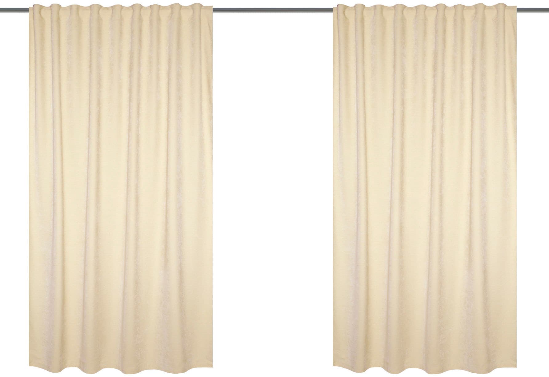 Home Basics Vorhang »WOLLY«, (2 St.), 2er Pack Thermochenille Uni WOLLY