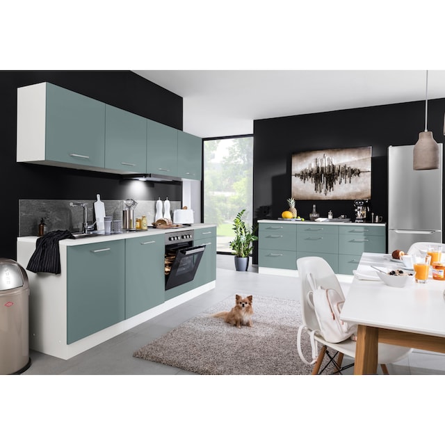 HELD MÖBEL Küchenzeile »Visby«, mit E-Geräten, Breite 240 cm inkl.  Geschirrspülmaschine online bei OTTO