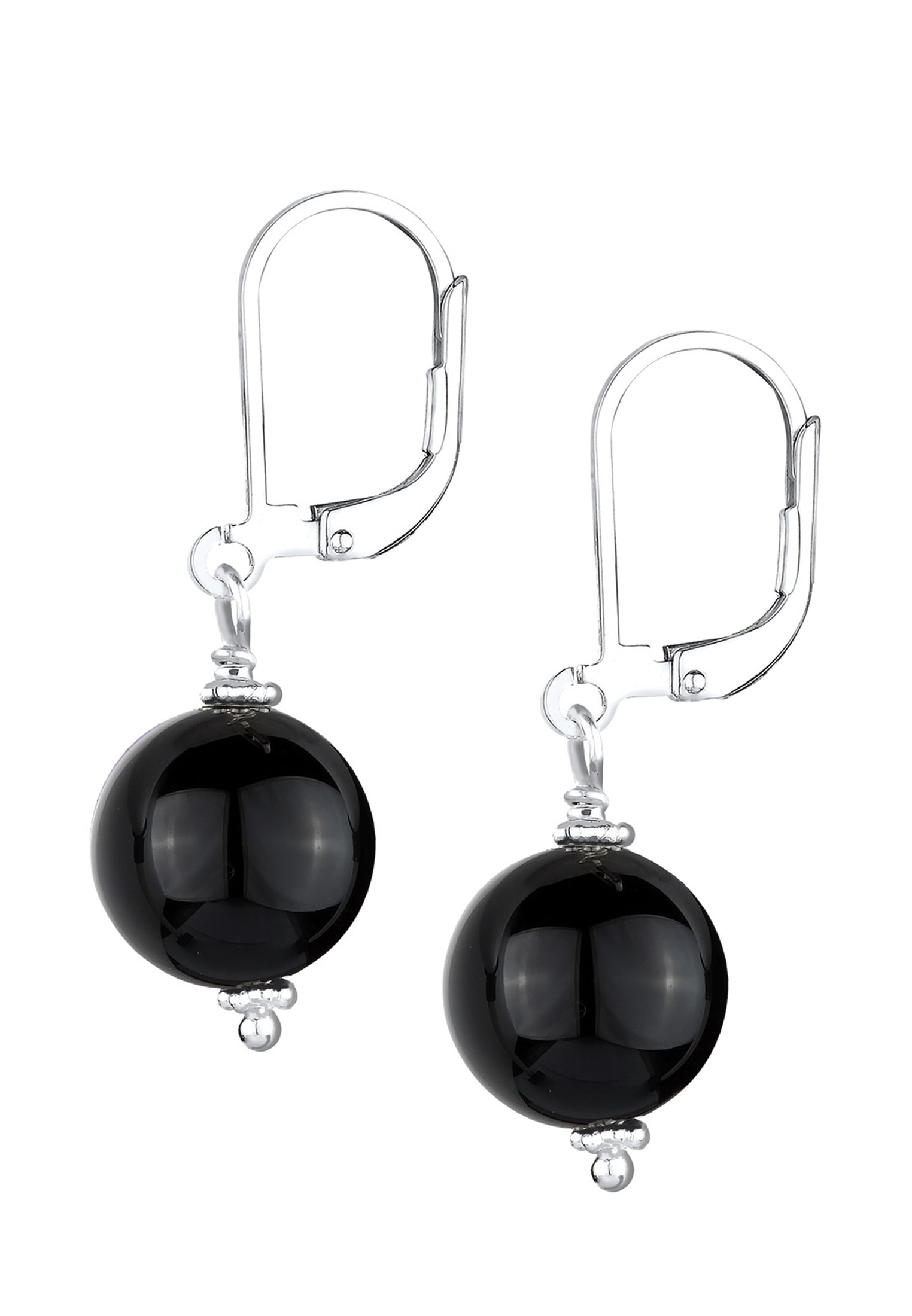 Elli Paar Ohrhänger »Ohrringe Elli Ohrringe Onyx Edelstein Basic Klassisch 925 Silber«