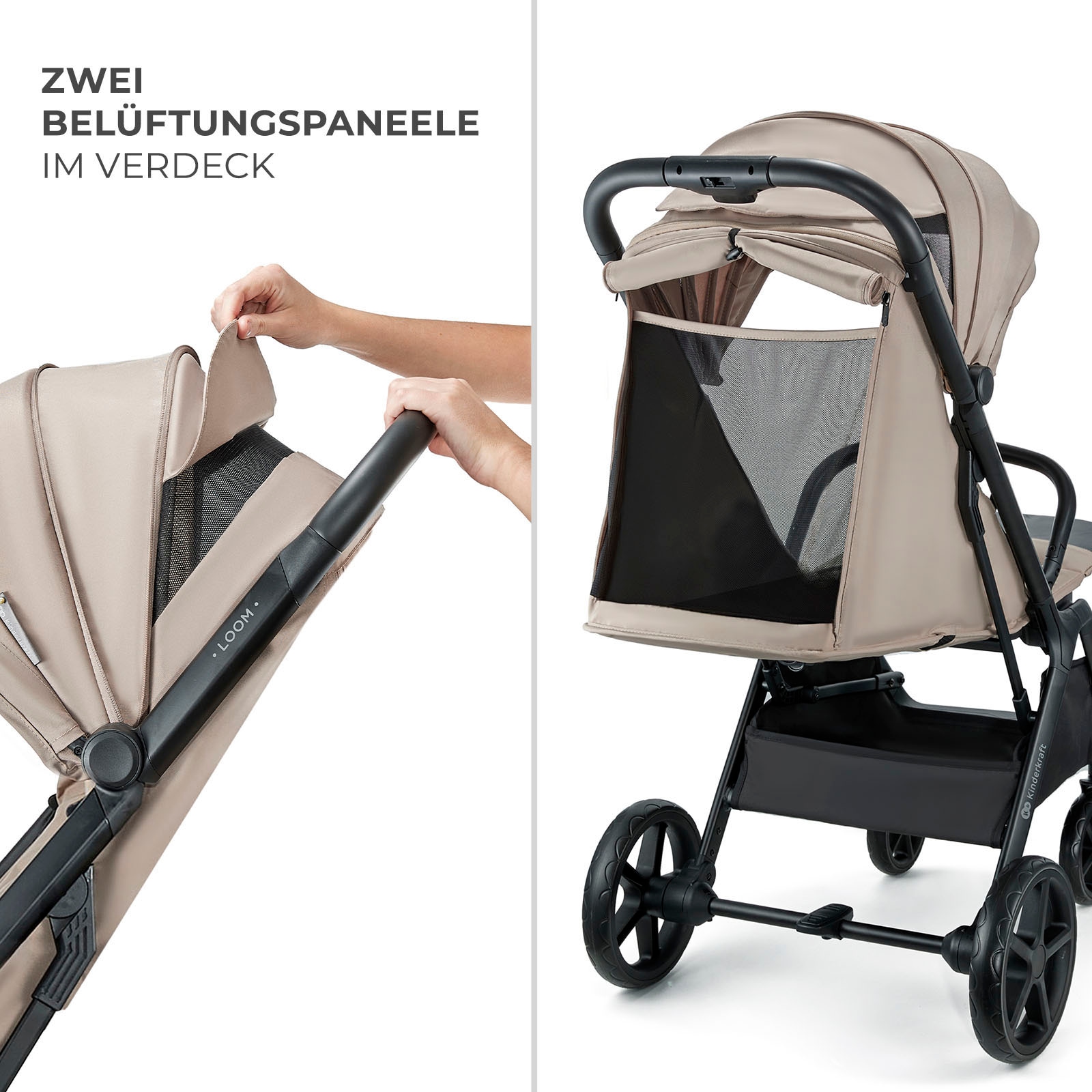 Kinderkraft Kinder-Buggy »LOOM«, 27 kg