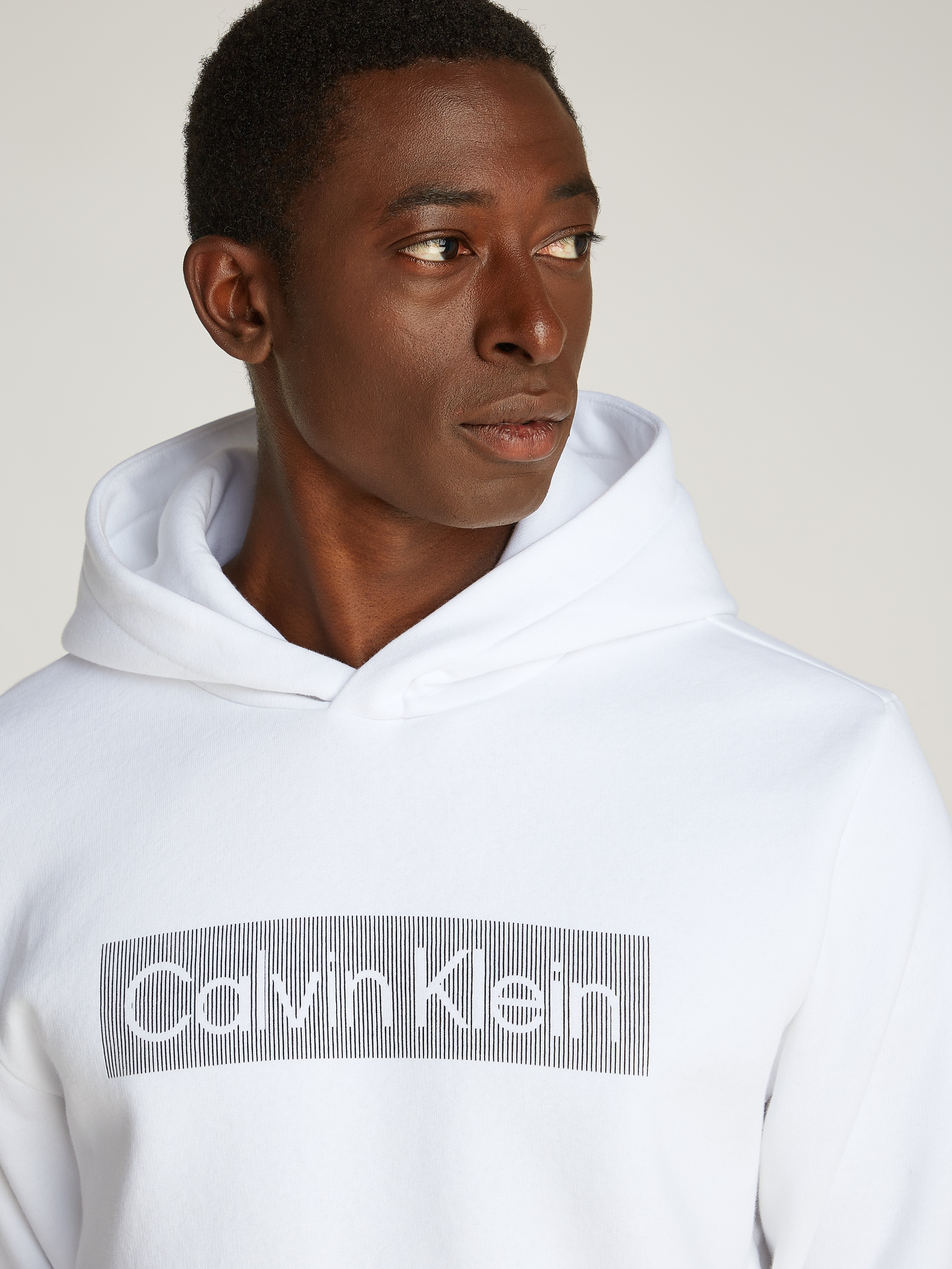 Calvin Klein Kapuzensweatshirt »BOX STRIPED LOGO HOODIE«, mit Logoschriftzug