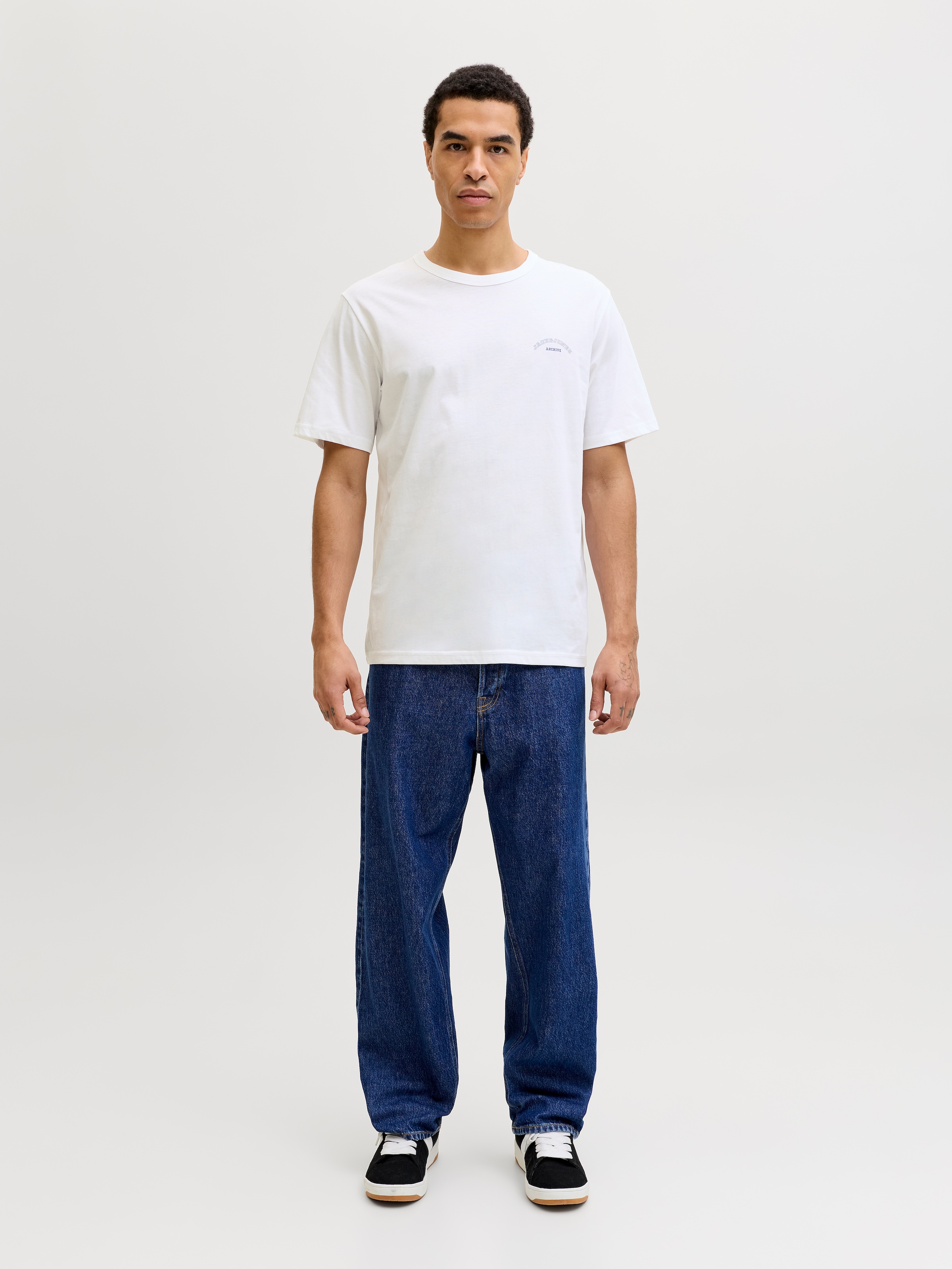 Jack & Jones Rundhalsshirt »JJCOLLEGE LOGO TEE SS CREW NECK«