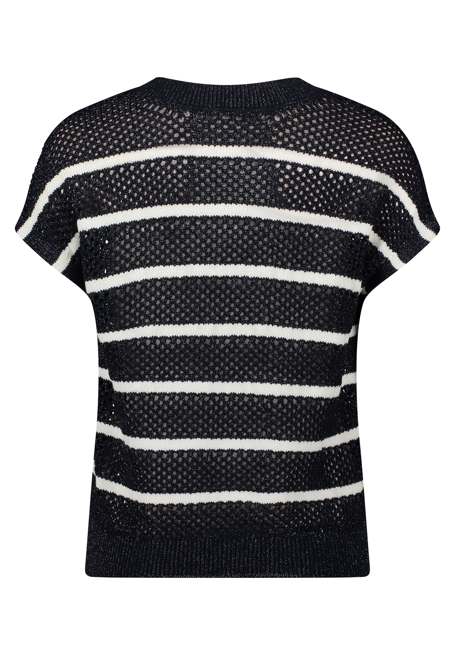 Betty Barclay Rundhalspullover »Lochstrick-Pullover mit Streifen«