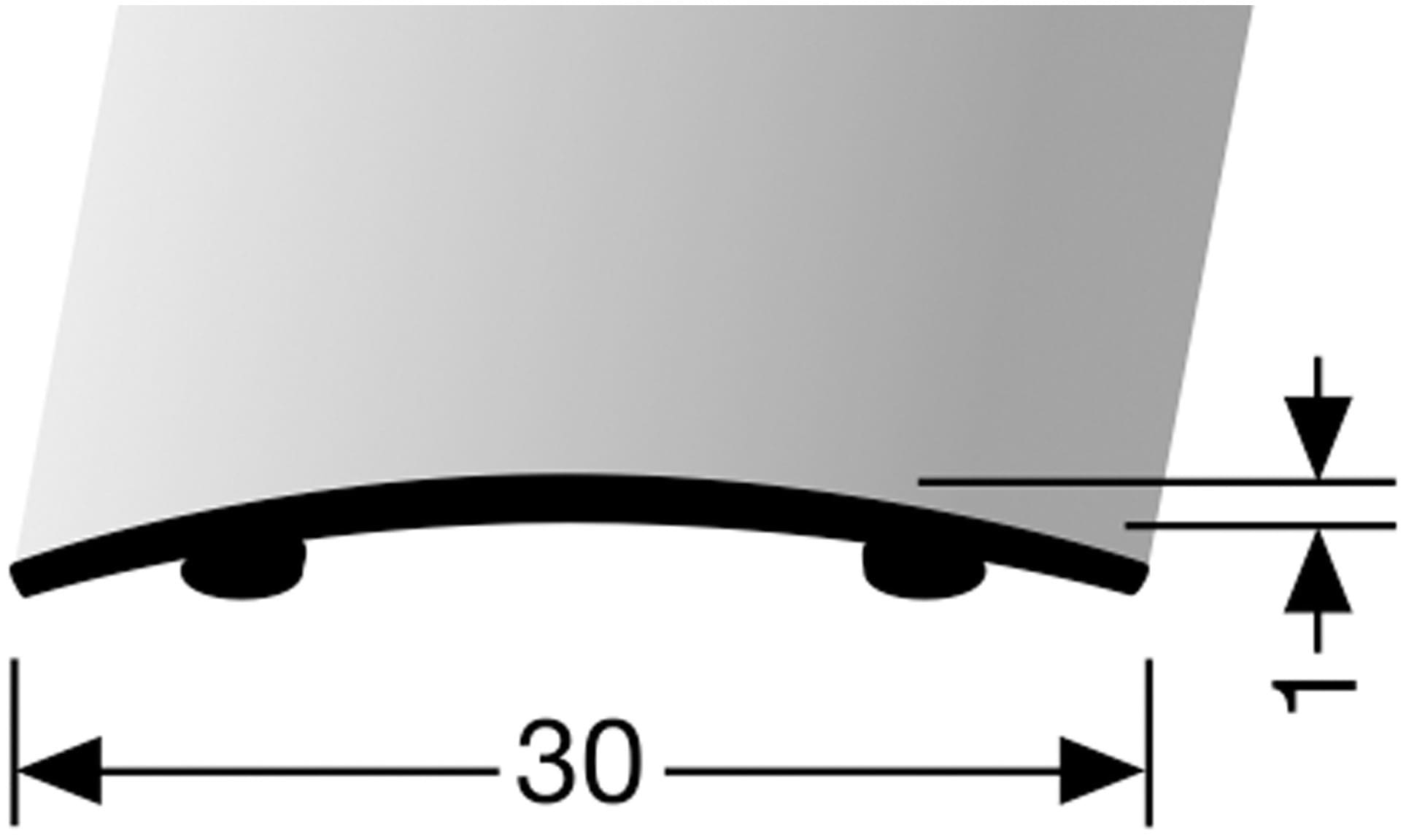 Küberit Übergangsprofil »Übergang 451 SK«, BxL: 3x100 cm, selbstklebend