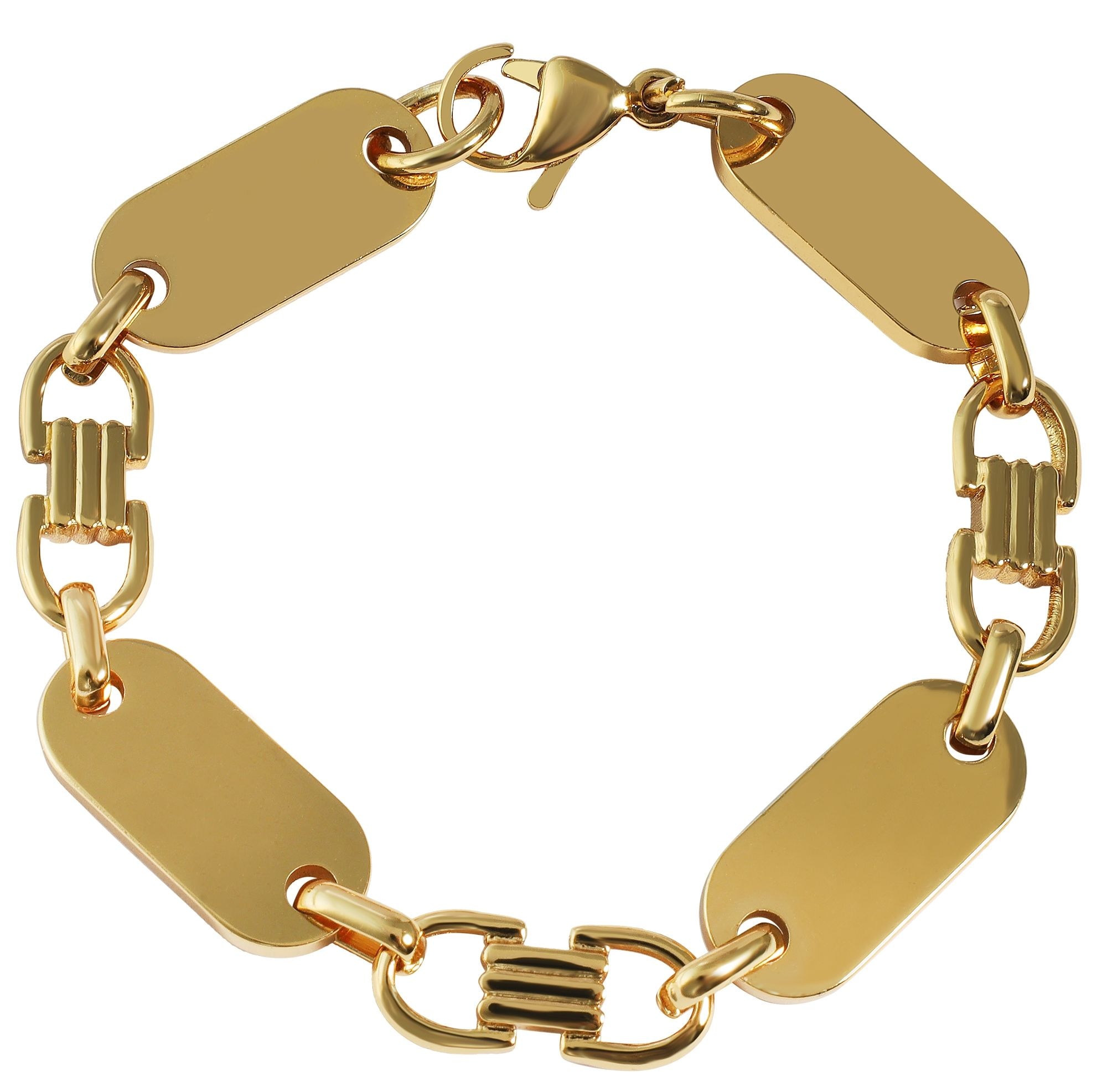 Adelia´s Armband »Unisex Armband aus Edelstahl 19 cm«