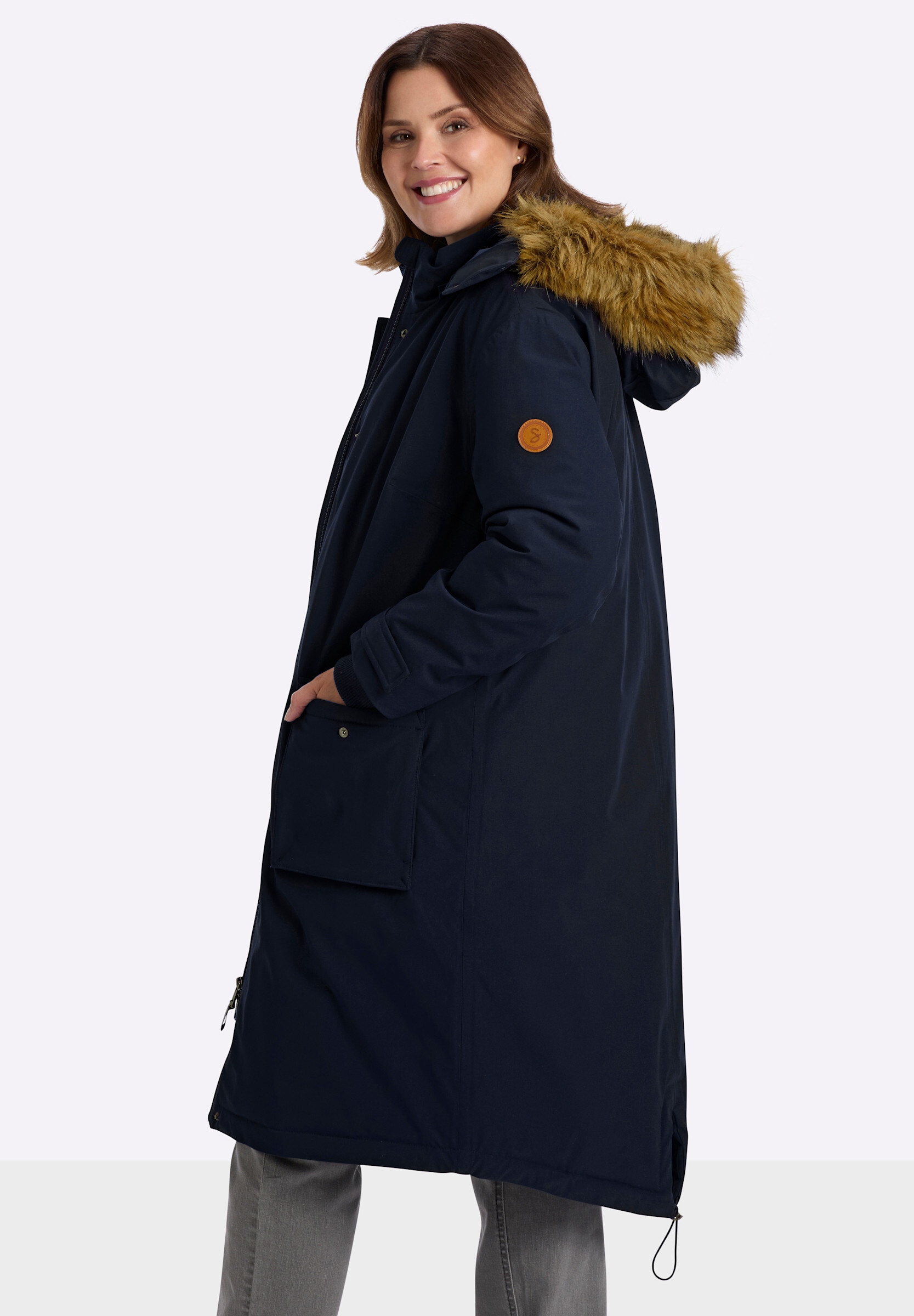 Sheego Parka »Mantel Mantel mit 3-in-1-Funktion« Abnehmbare Kapuze