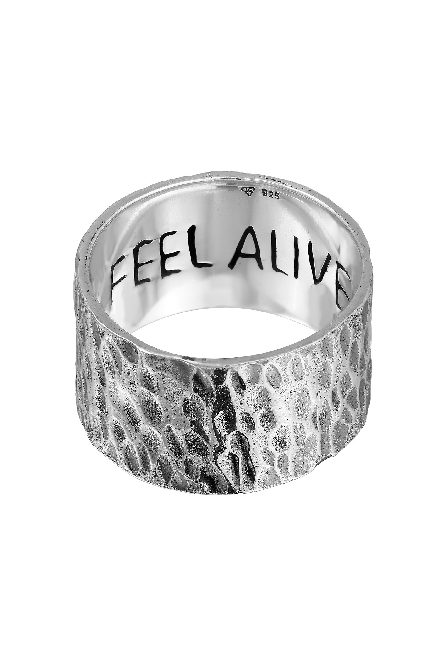 HAZE & GLORY Silberring »Ring Bandring - Feel Alive 925 Silber«
