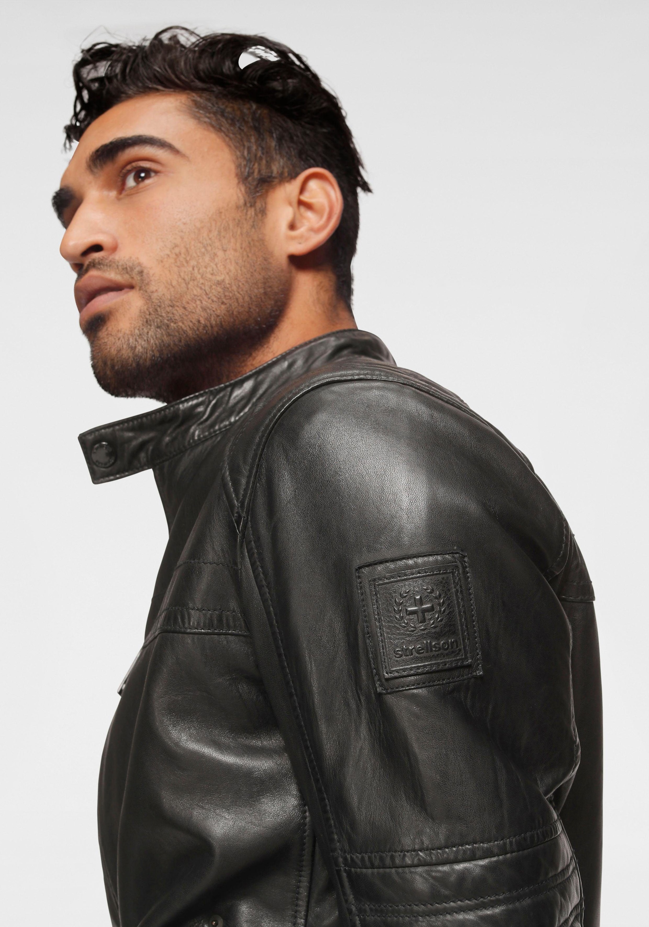 Strellson Lederjacke »Lamb Wellington«, Lammleder