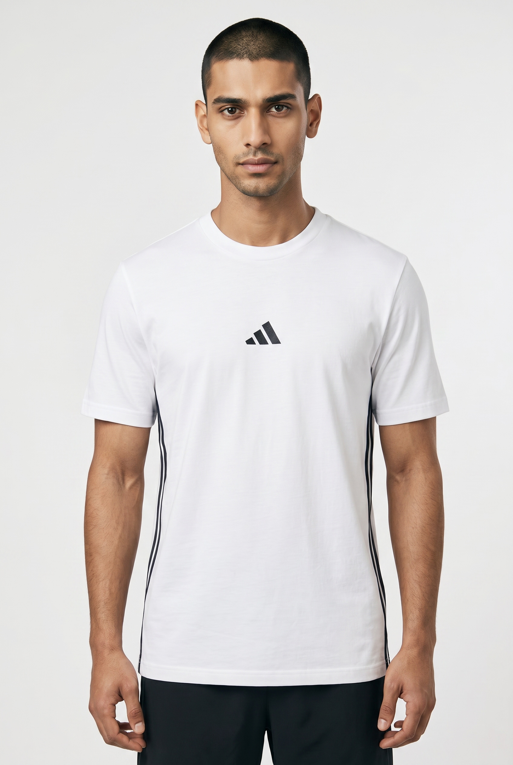 adidas Sportswear T-Shirt »M 3S SJ T« mit Rundhalsausschnitt, aus Baumwolle, weiches Single Jersey