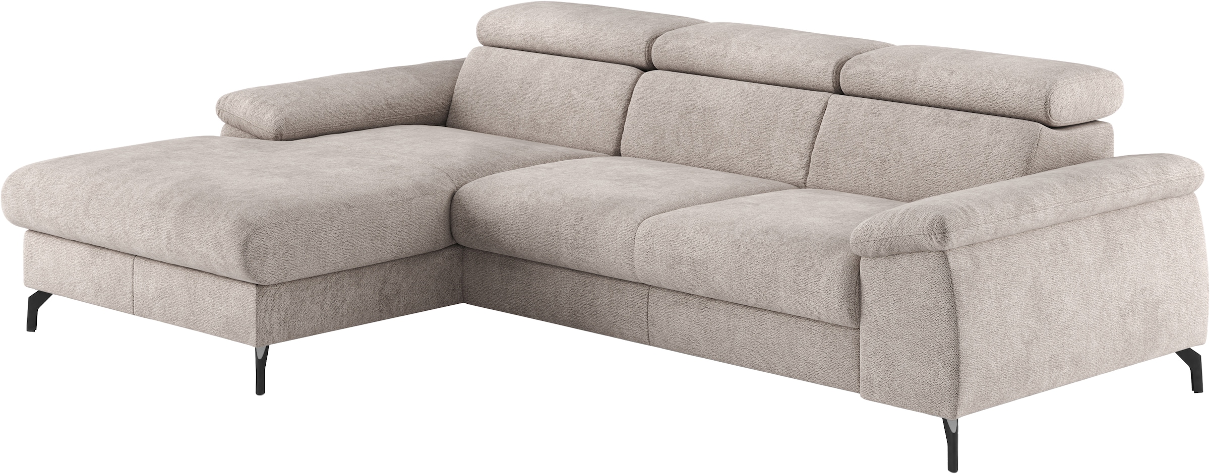 COTTA Ecksofa »Kitty L-Form«, mit Kopfteilverstellung, wahlweise mit Bettfunktion & Bettkasten