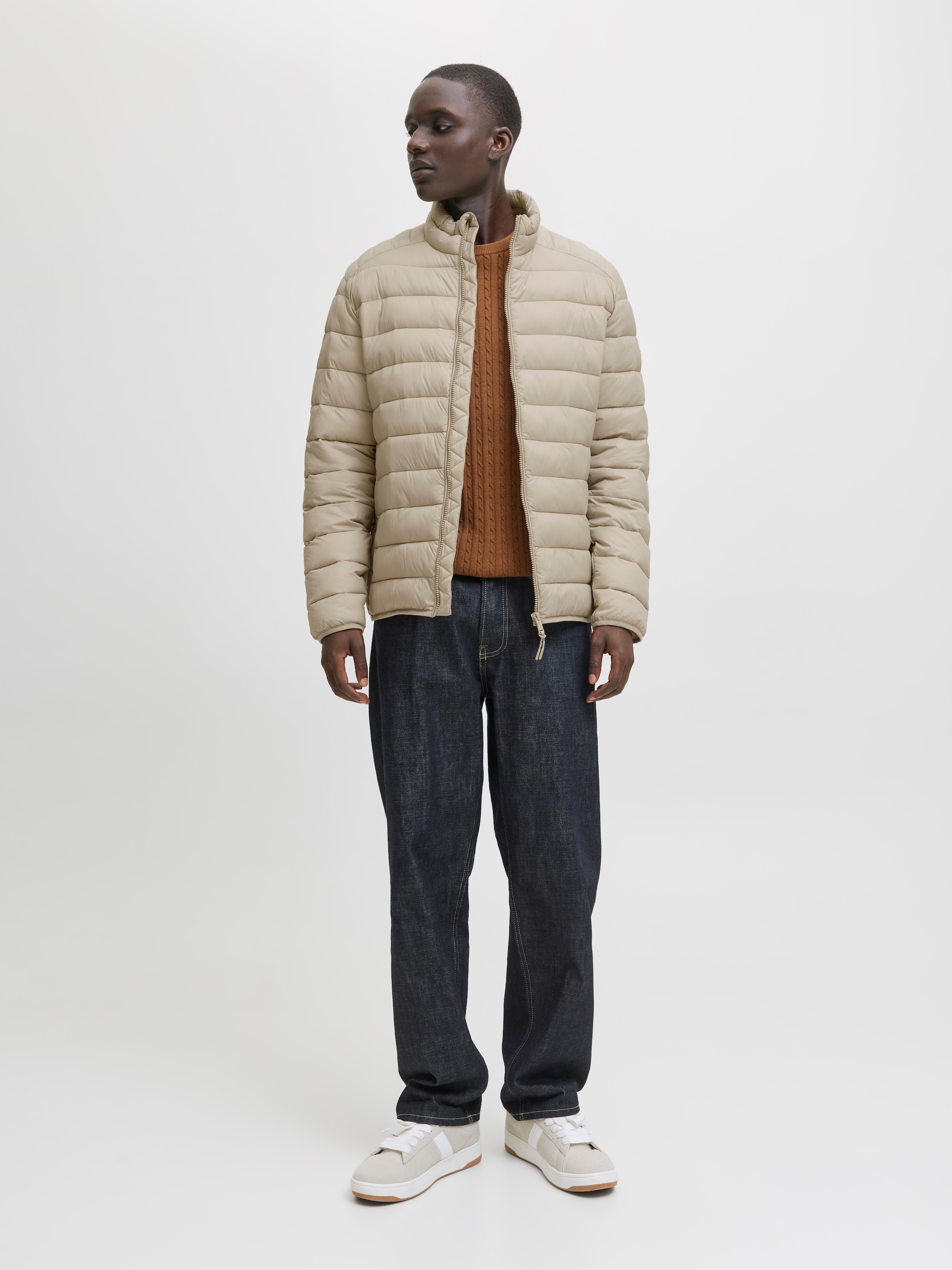 Jack & Jones Steppjacke »JJEBRADLEY LIGHT PUFFER COLLAR NOOS«, ohne Kapuze