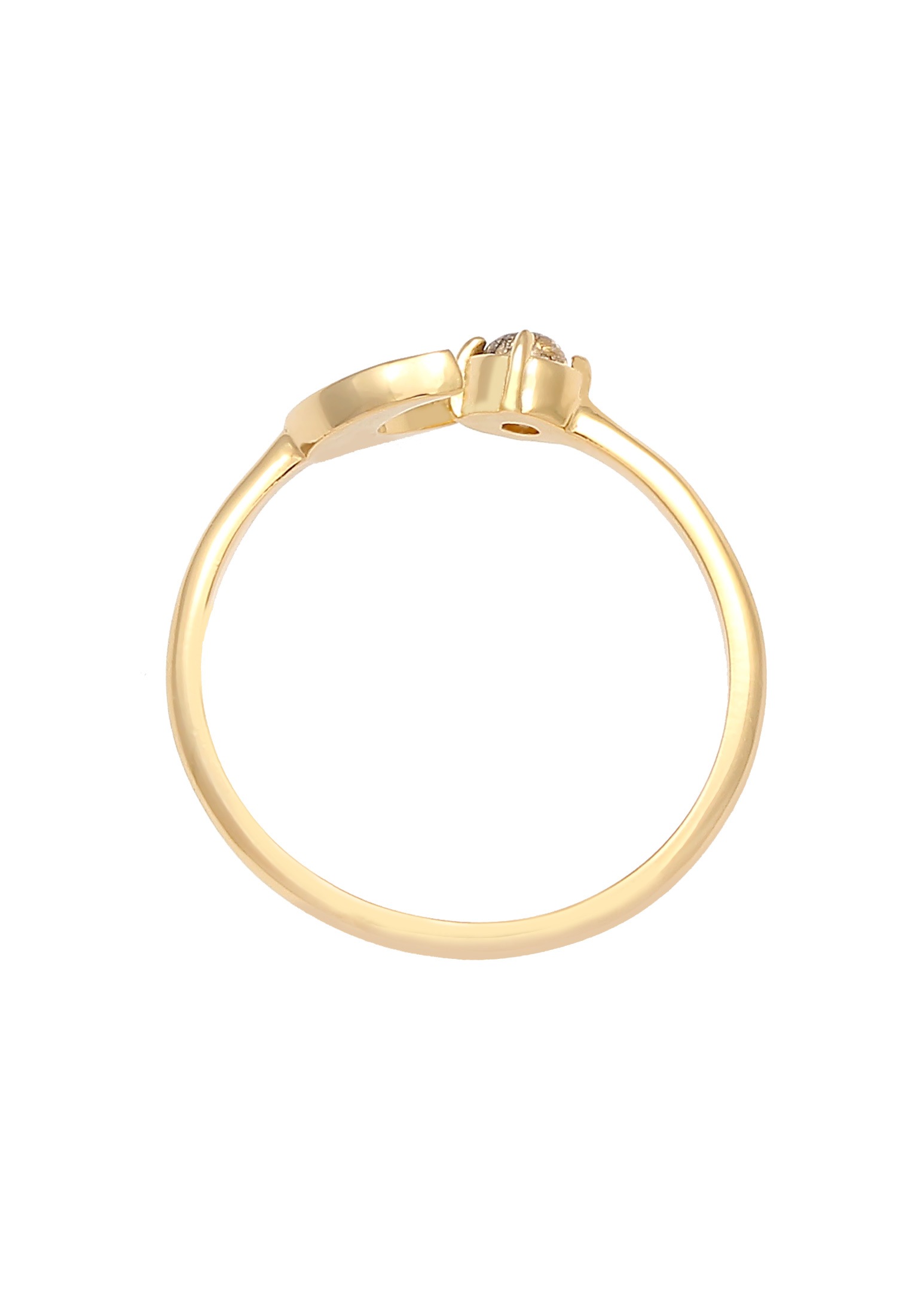 Elli Fingerring »Ring Halbmond Edelstein Astro Verstellbar 925 Silber«