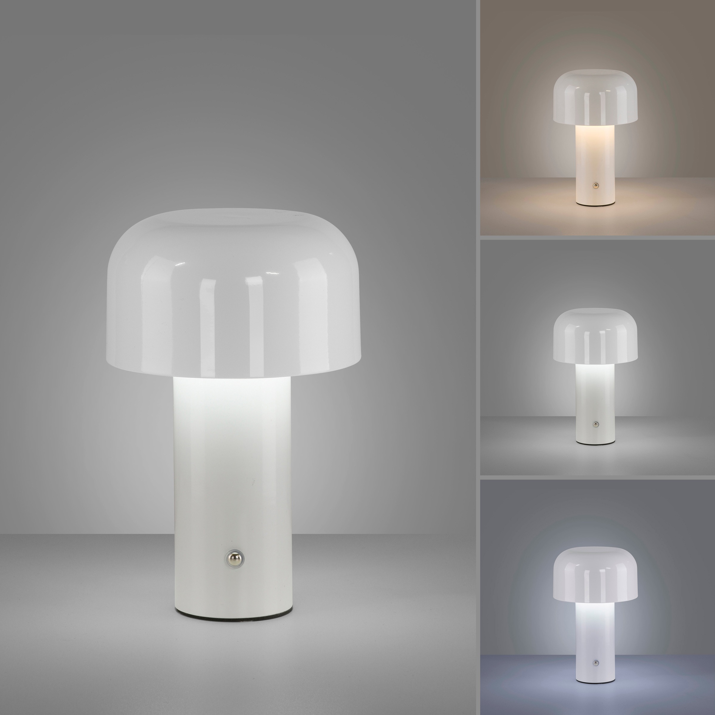 JUST LIGHT Tischleuchte »AGNES« LED-Modul 1 Stk. warmweiß - kaltweiß Akkuleuchte