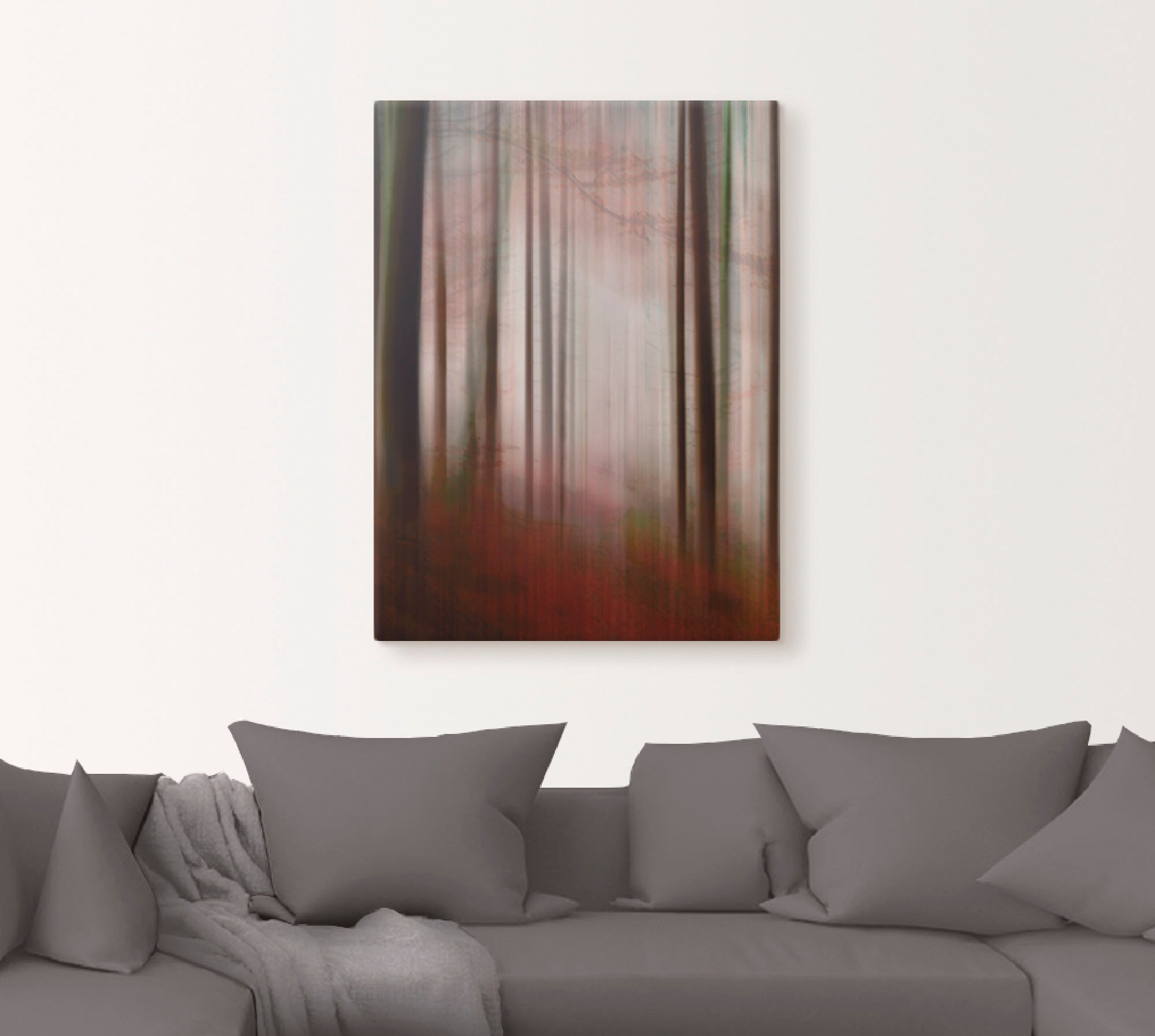 Artland Wandbild »Im Nebel - Waldlichtung«, Wald, (1 St.), als Alubild, Leinwandbild, Wandaufkleber oder Poster in versch. Größen