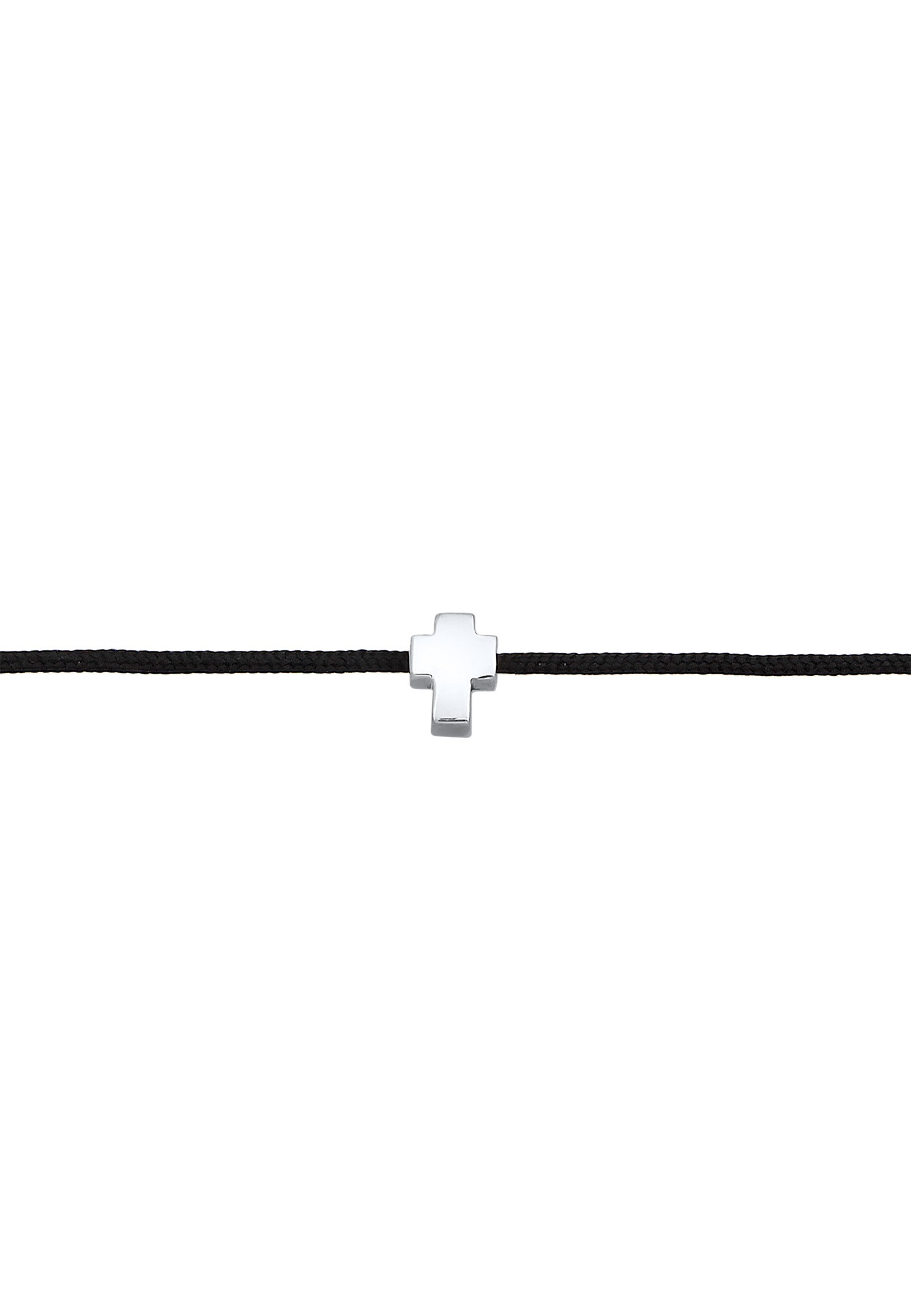 Elli Choker »Halskette Choker Kreuz Nylonkette 925 Silber«