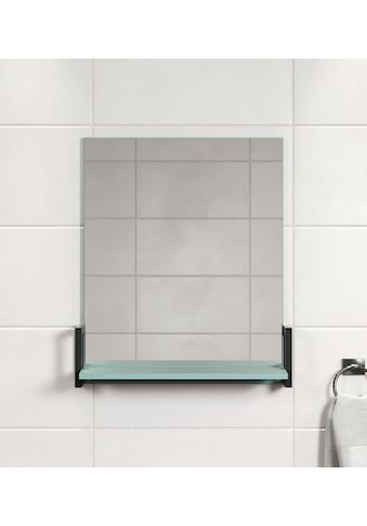 trendteam Badspiegel »Matix Wandspiegel«, (1 St.), eckiger Badspiegel mit Ablage,...