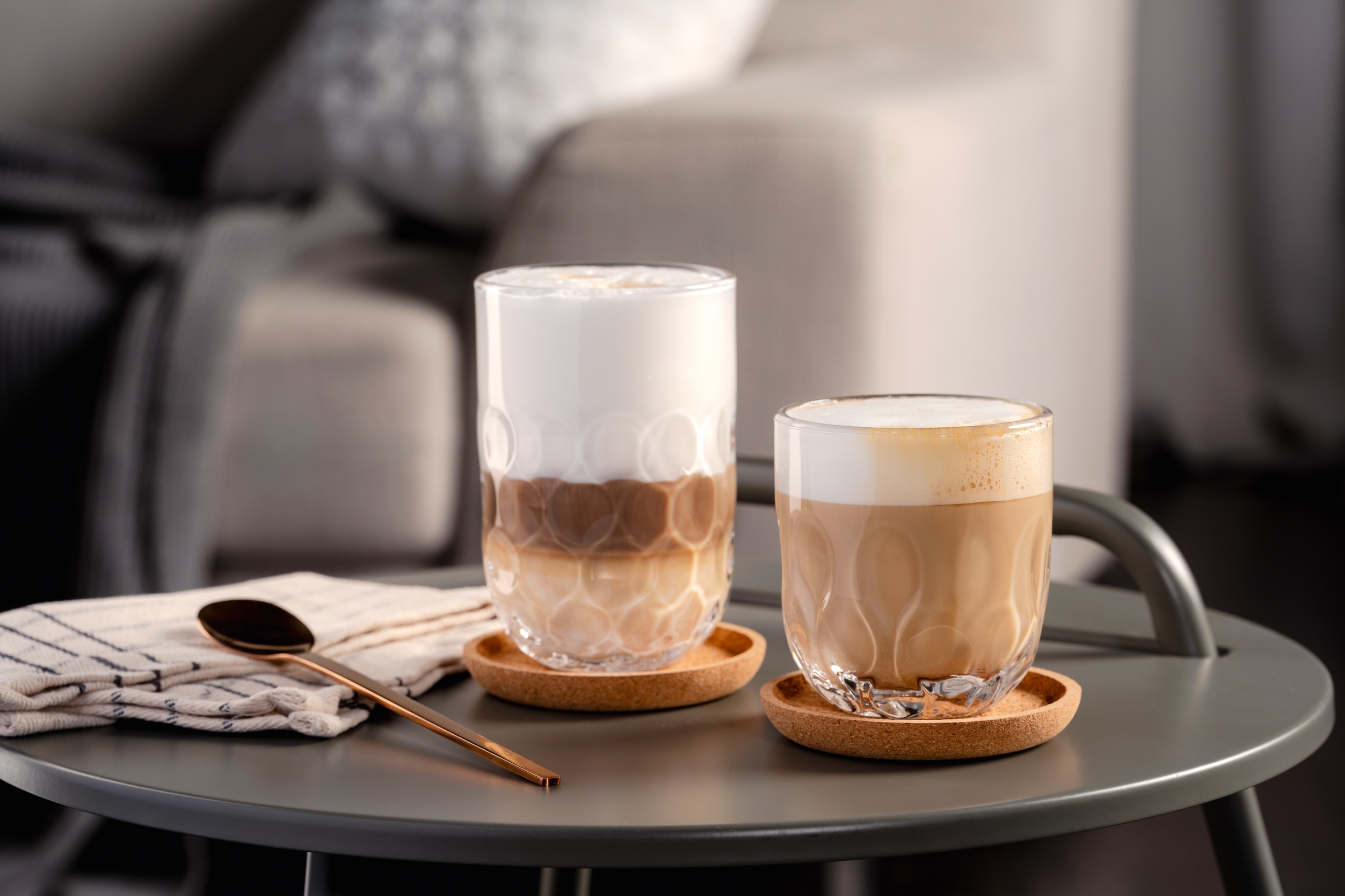 LEONARDO Gläser-Set »Kaffee-Glas GOCCE, 220 ml, 6er-Set« 3. Variante, mit Tropfenrelief
